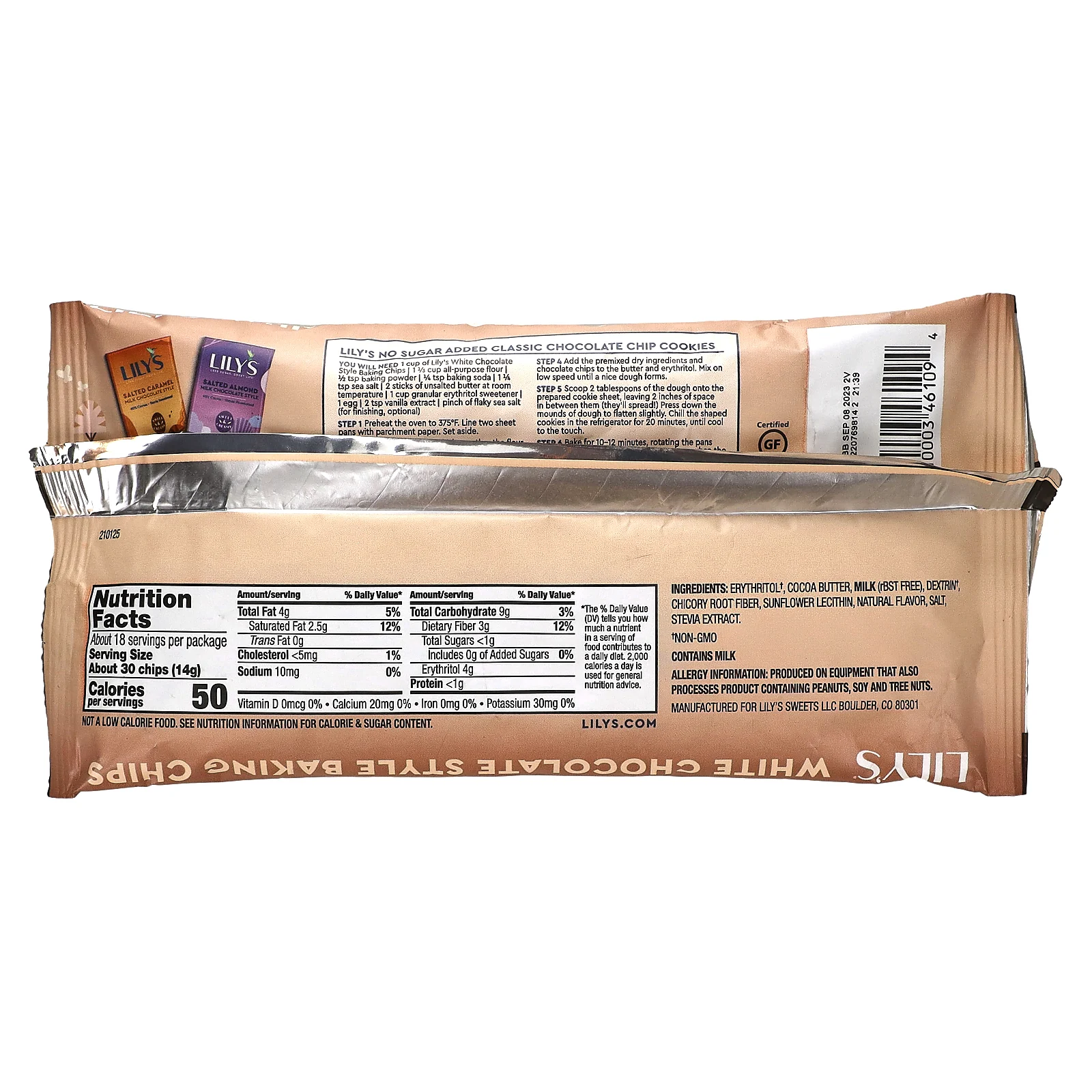 Lily's Sweets, Чипсы для выпечки, белый шоколад, 255 г (9 унций)