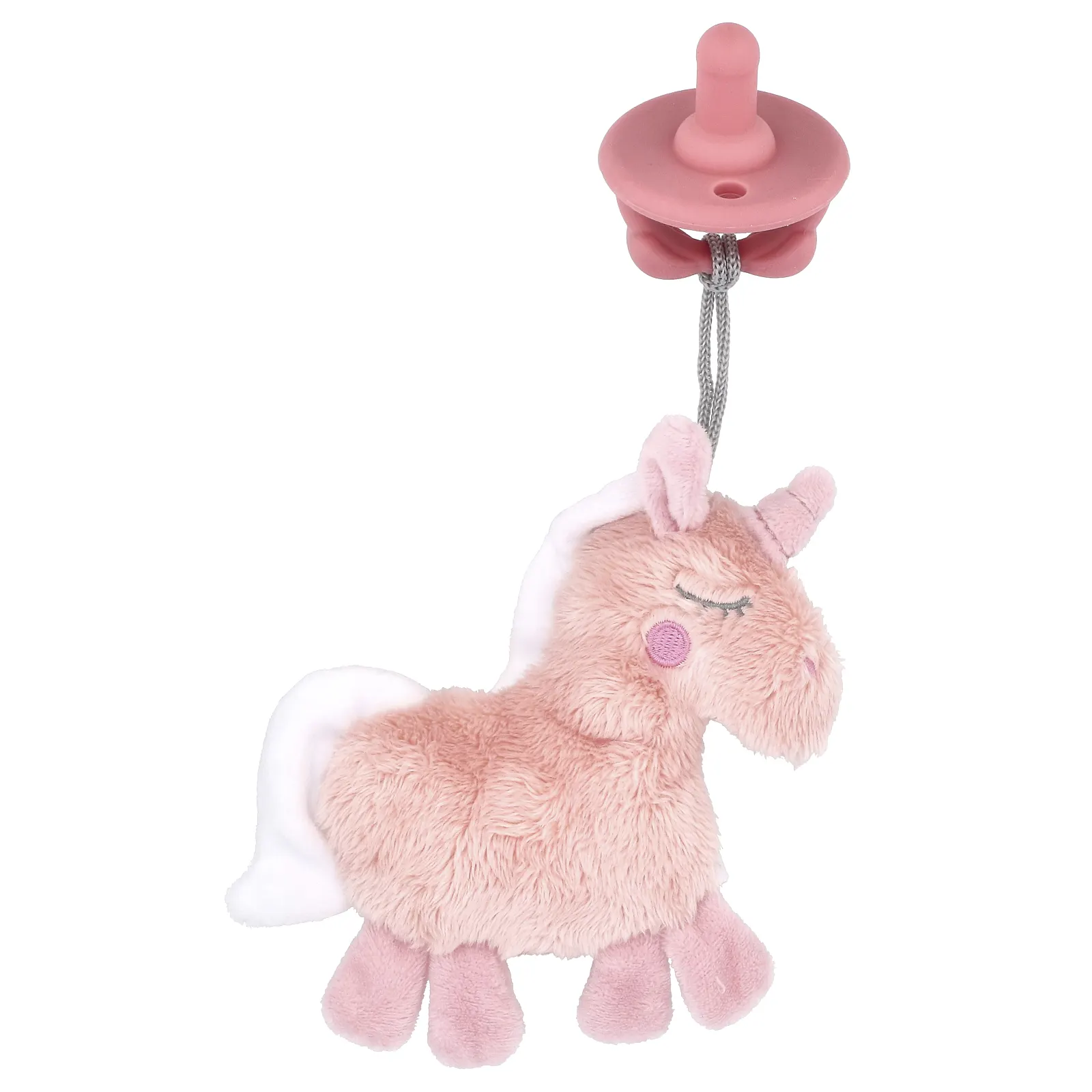 itzy ritzy, Sweetie Pal, силиконовая соска и плюшевая пустышка Lovey, от 0 месяцев, Unicorn, набор из 2 предметов