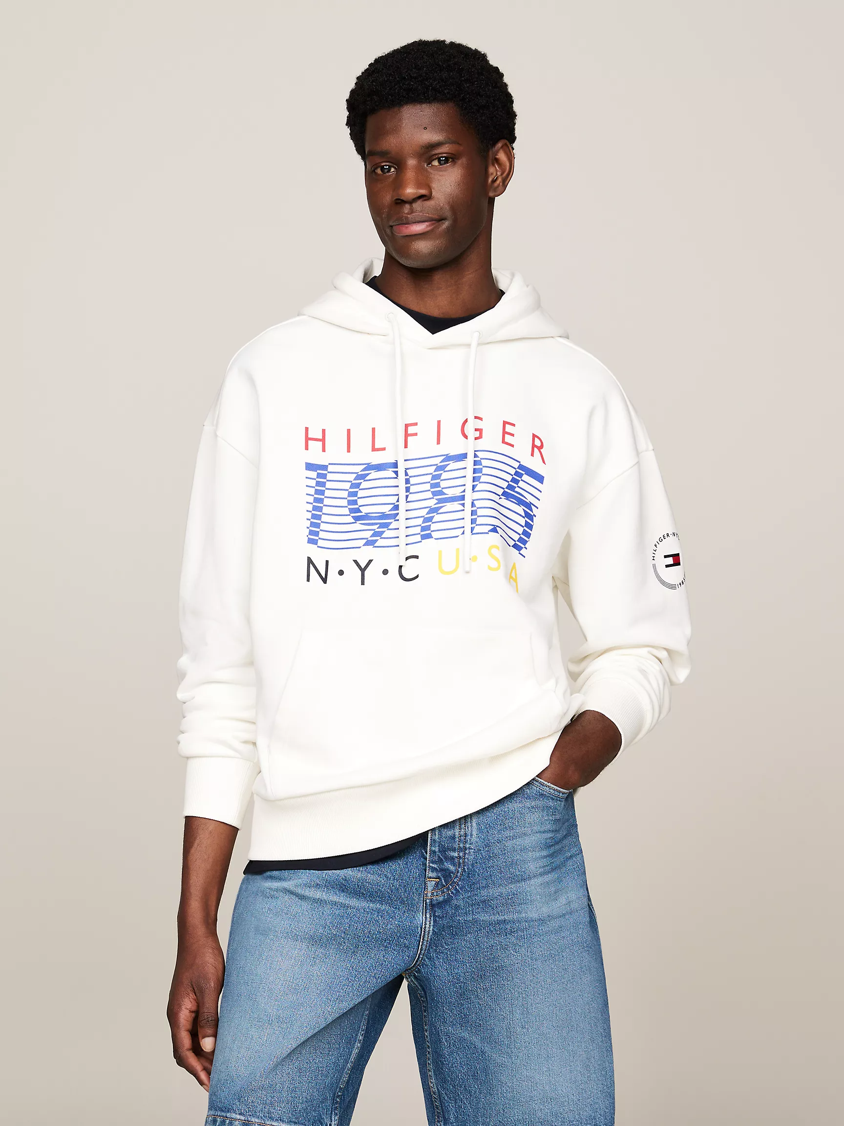 Мужское худи Tommy Hilfiger, Худи с графикой Hilfiger Team