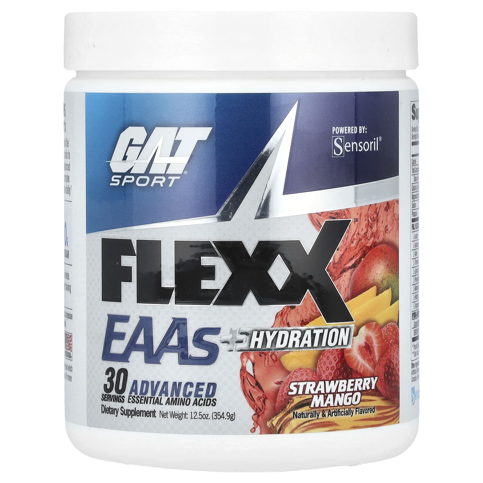 GAT, Flexx EAA + Hydration, клубника и манго, 354,9 г (12,5 унции)