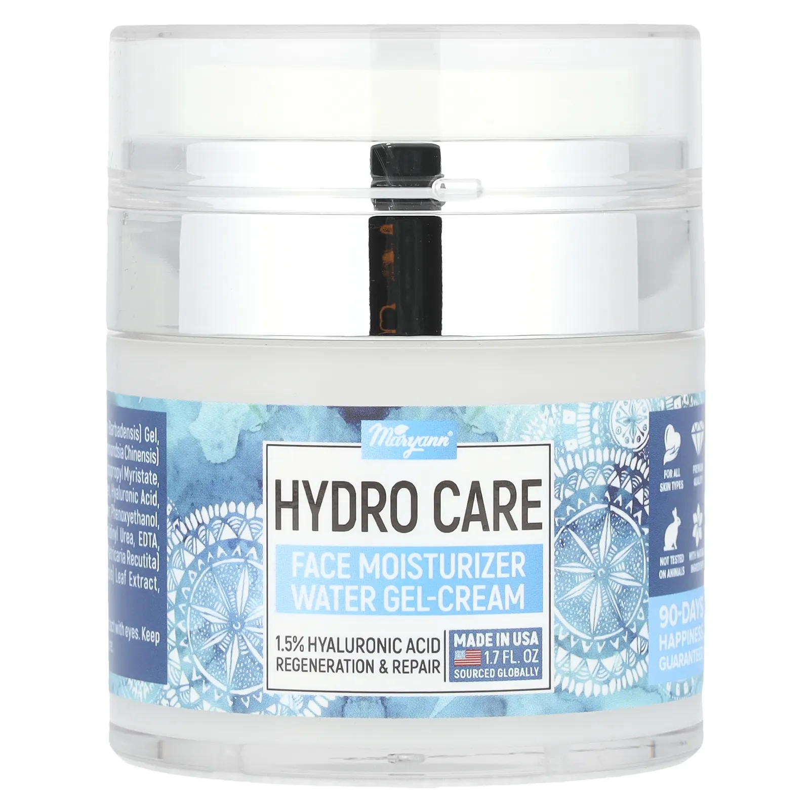 Maryann Organics, Hydro Care, увлажняющий крем для лица, водный гель-крем, 1,7 жидк. Унции