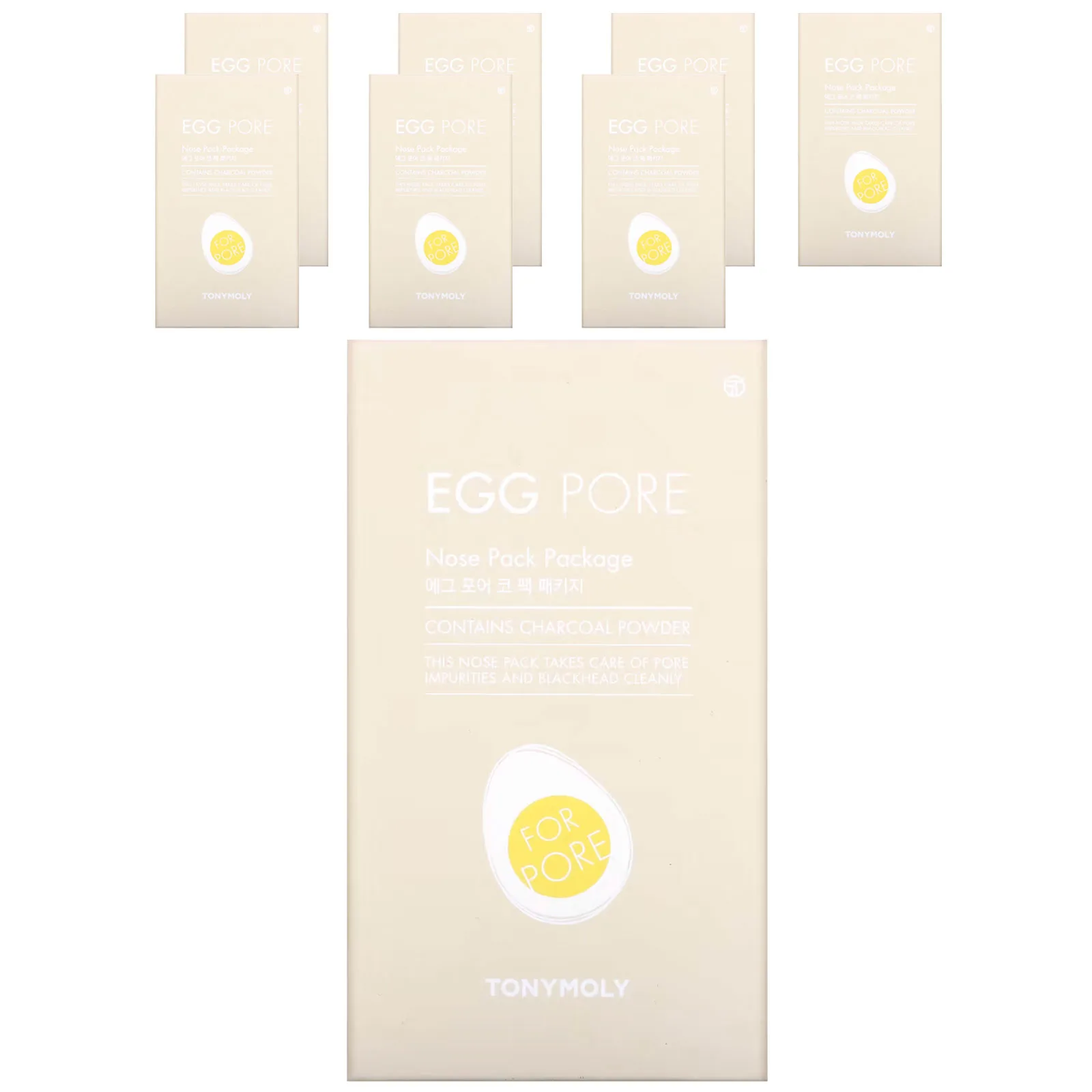 Tony Moly, Egg Pore, пакетик для носа, 7 пакетиков
