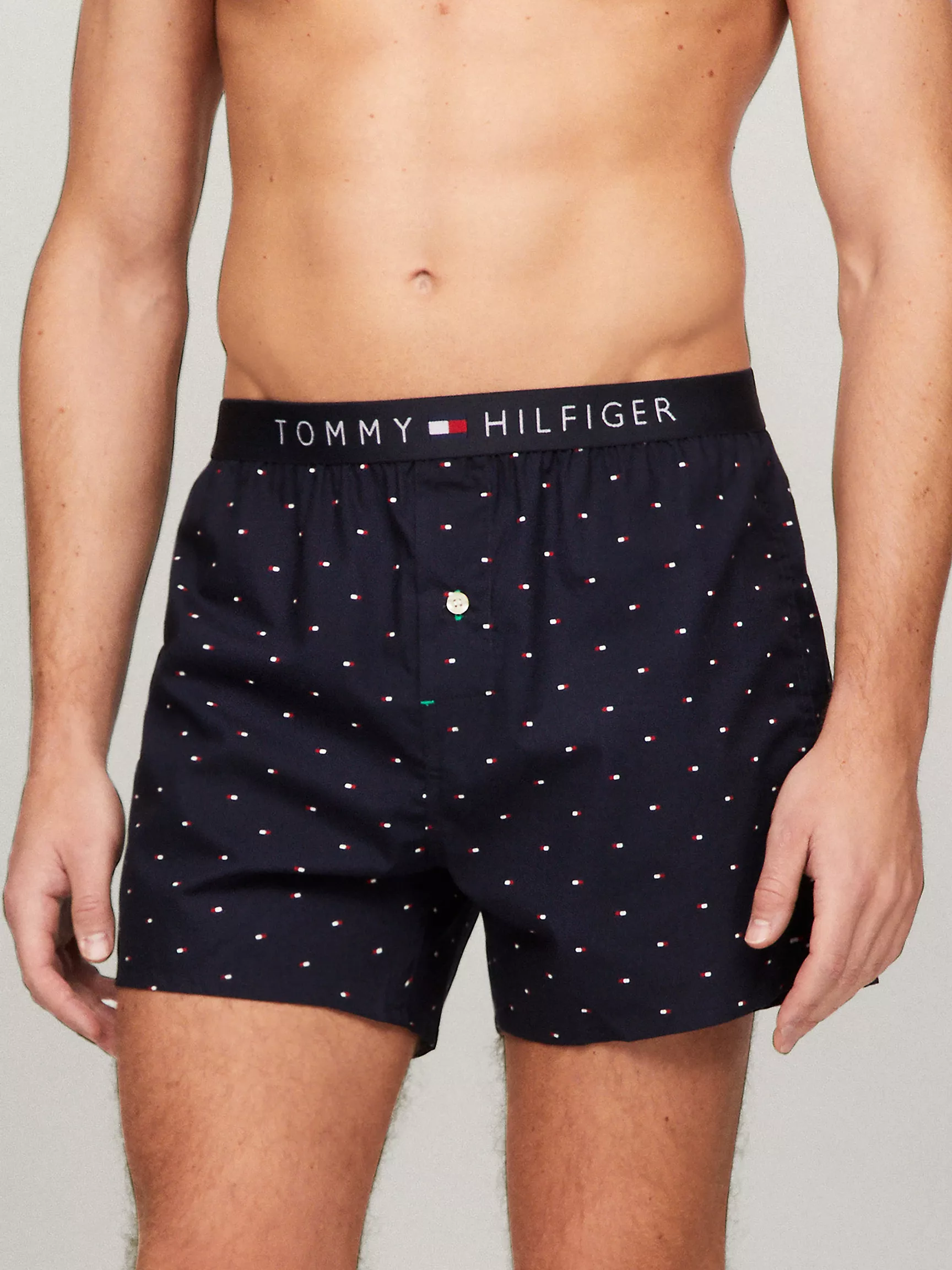 Мужское нижнее белье Tommy Hilfiger, Приталенные трикотажные боксеры модного дизайна