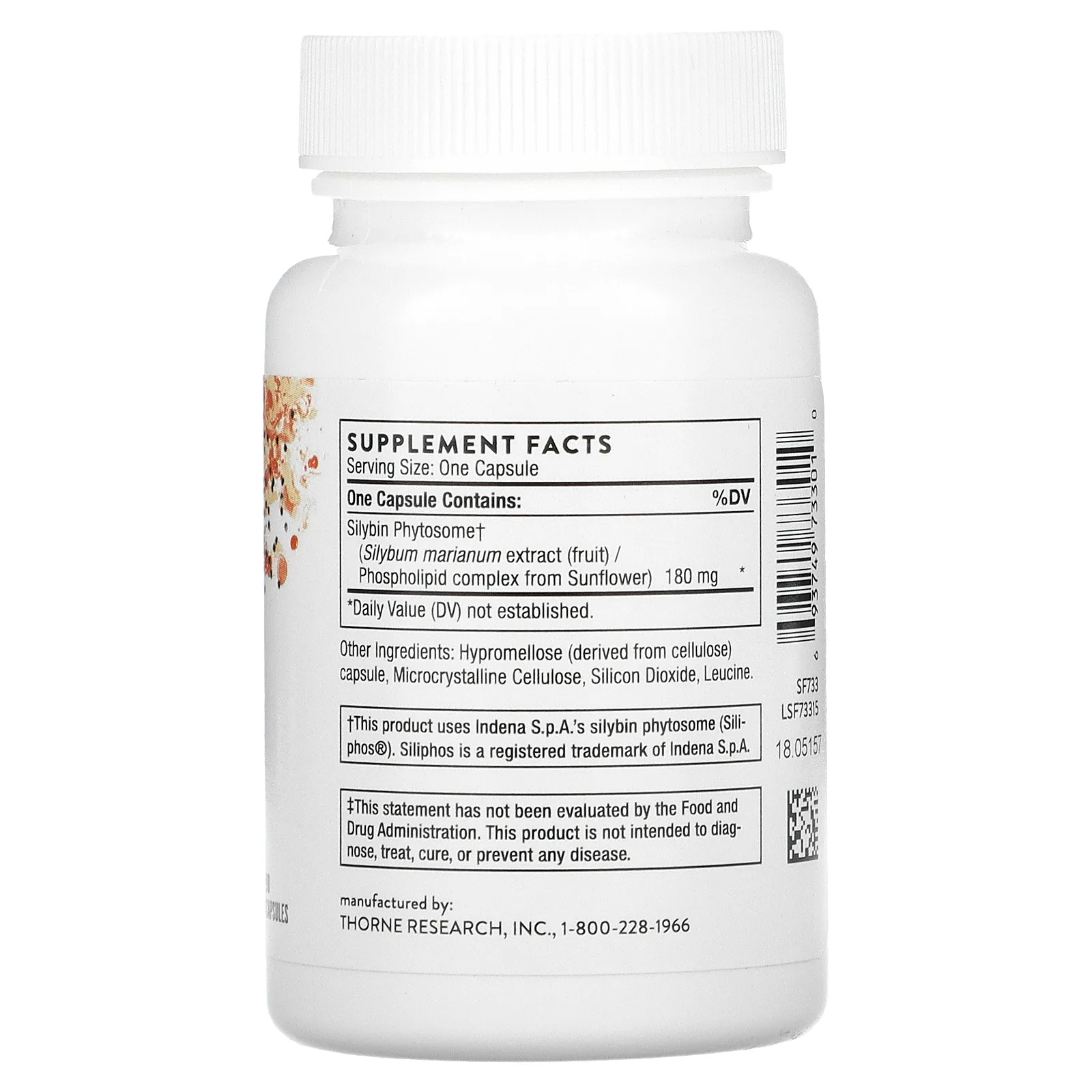 Thorne, Siliphos, 90 капсул