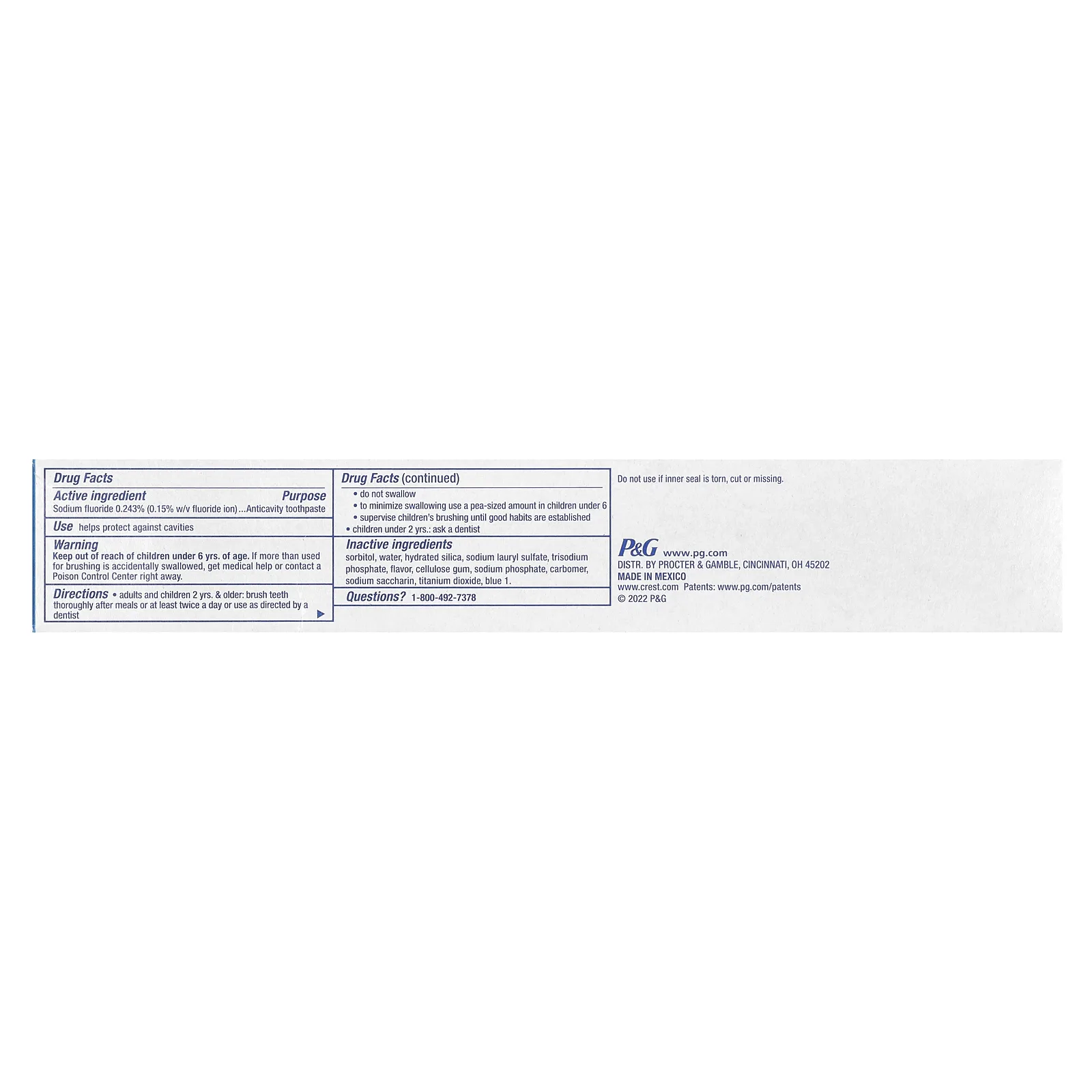 Crest, Cavity Protection, зубная паста с фтором, обычная, 161 г (5,7 унции)