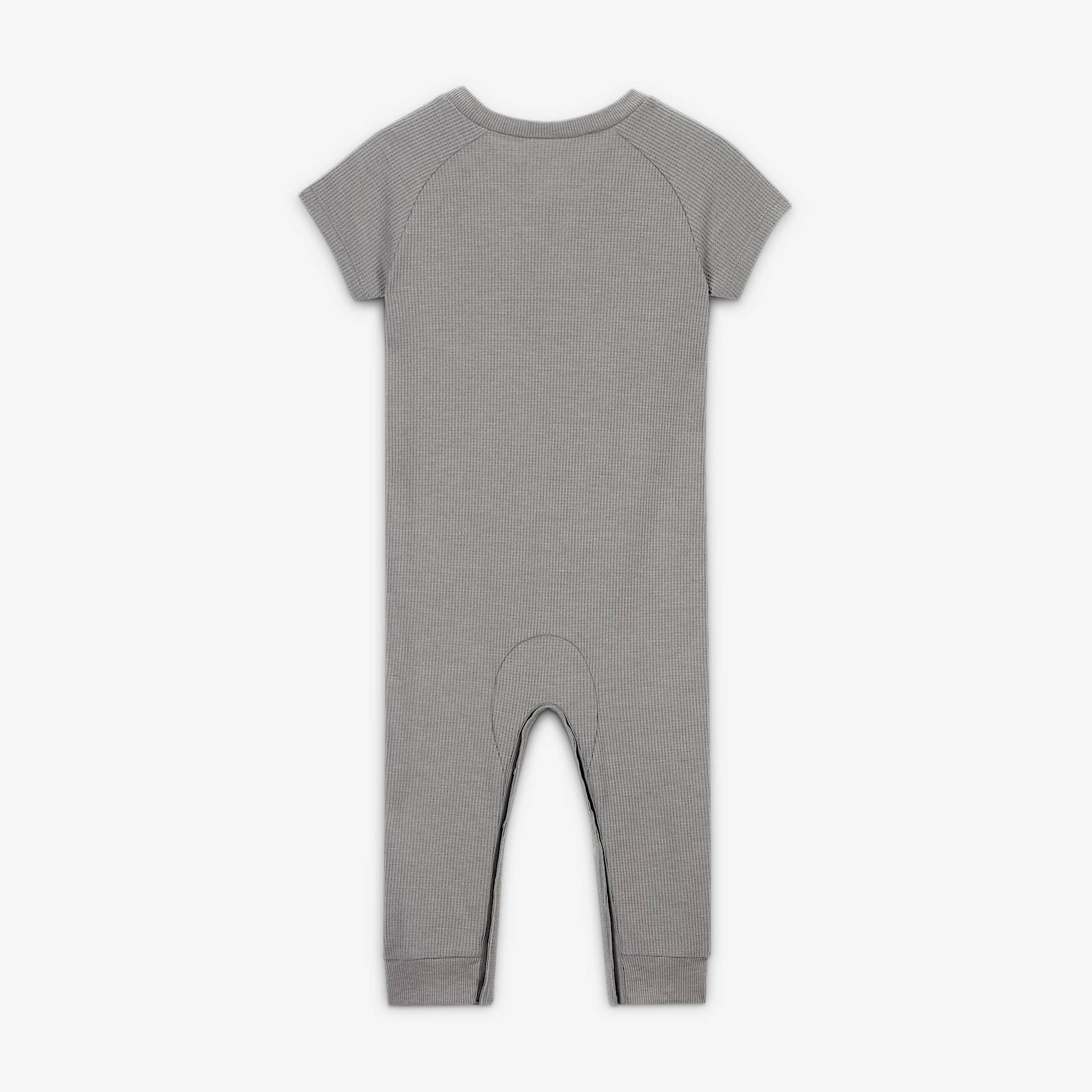 Nike Essentials Baby (0-9M) Short Sleeve Waffle Knit Coverall