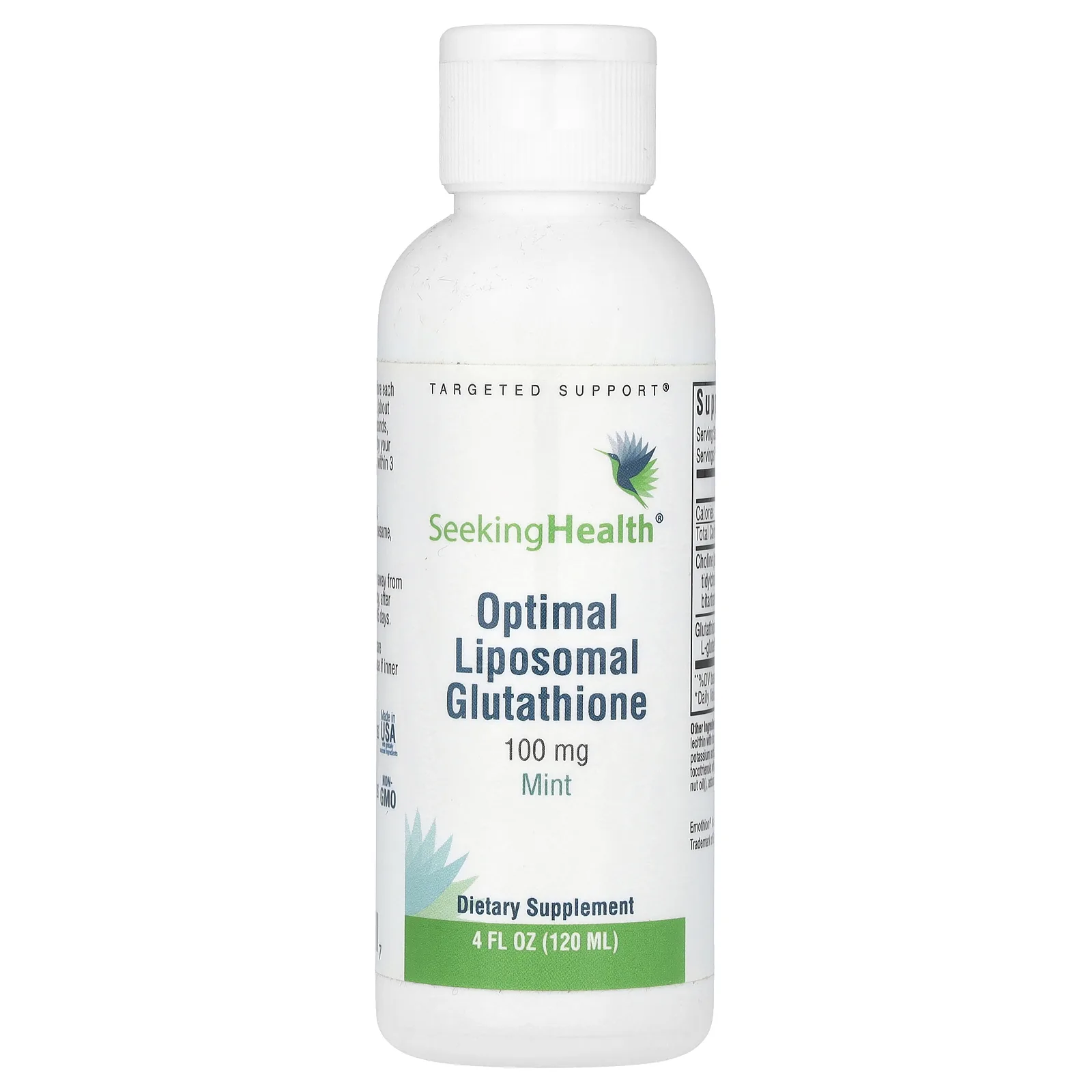 Seeking Health, Optimal Liposomal Glutathione, Original Mint, 500 mg, 4 fl oz (120 ml)