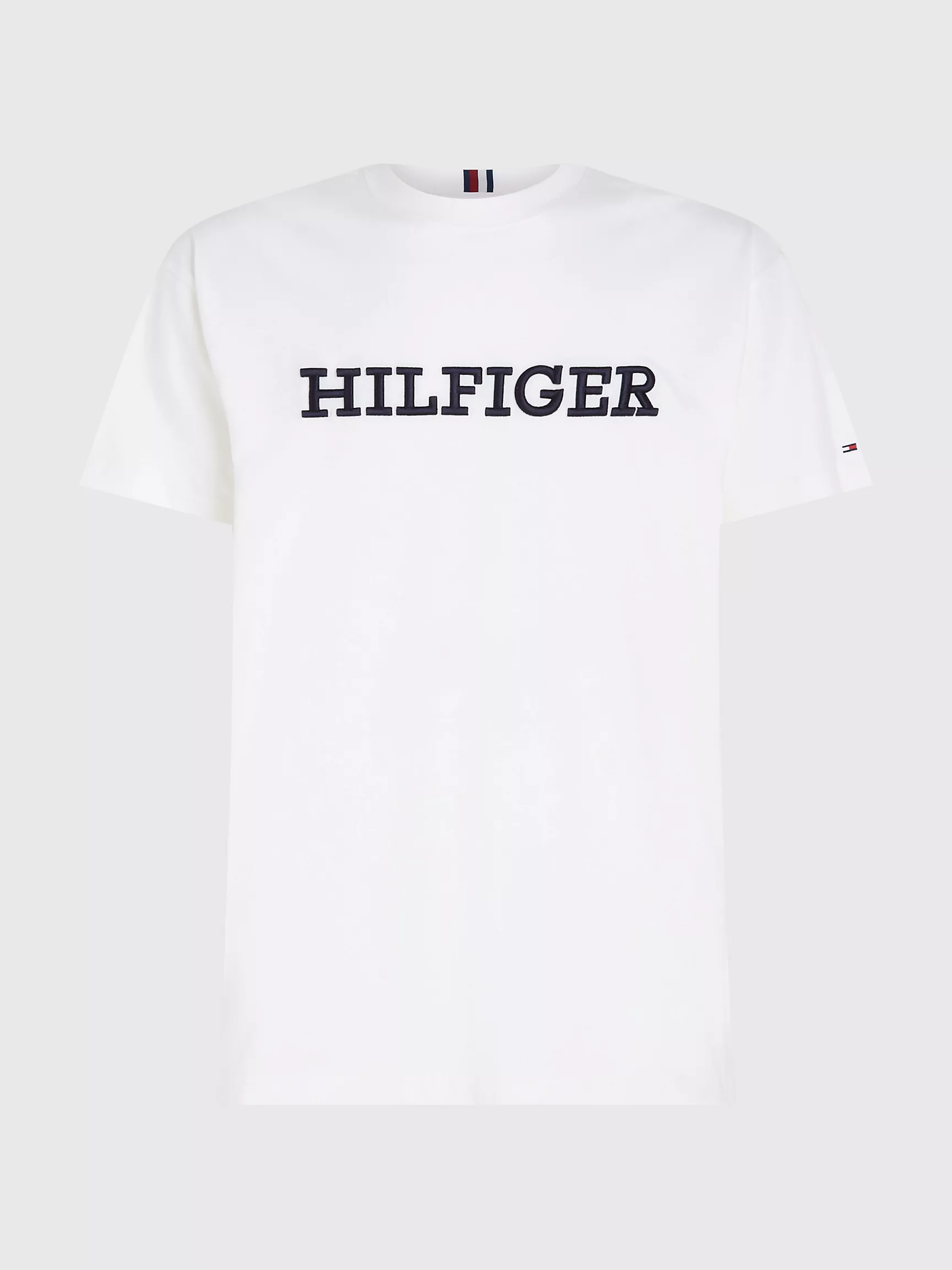 Мужская футболка Tommy Hilfiger, Футболка с вышитым монограммным логотипом