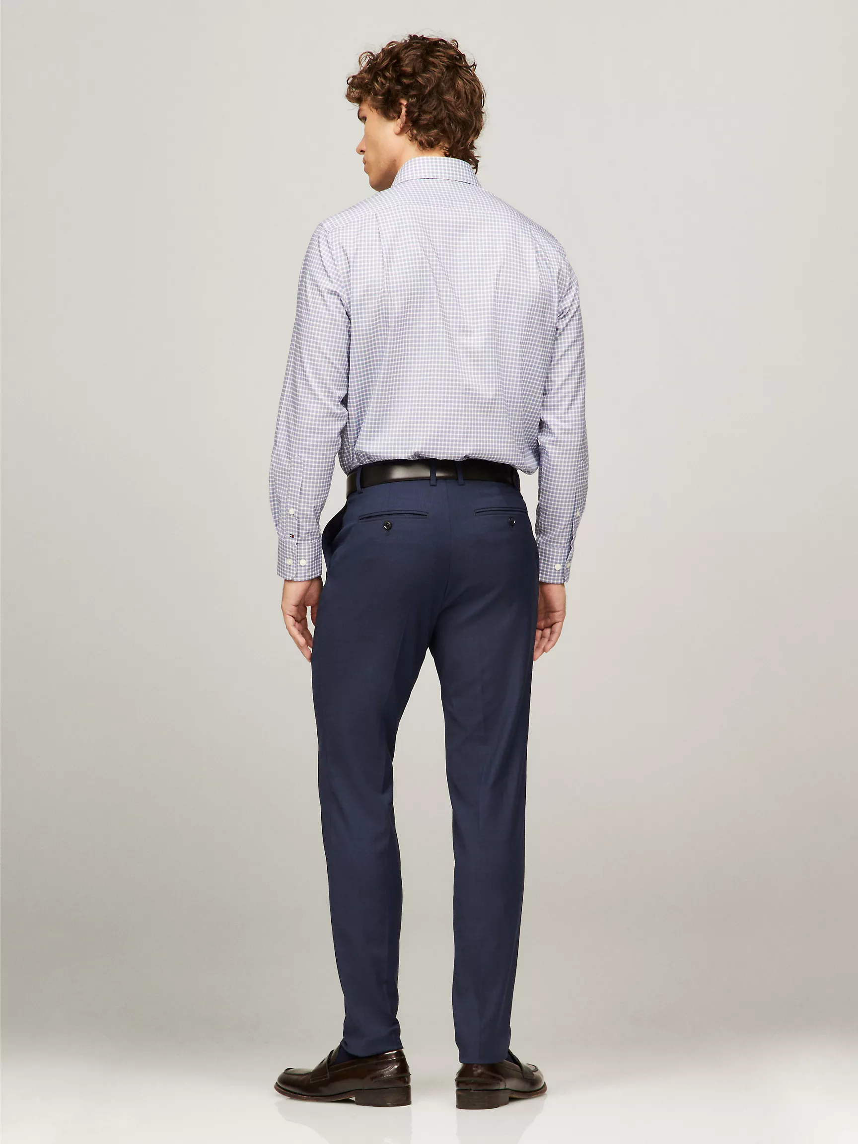 Мужская рубашка Tommy Hilfiger, Стандартная рубашка THFlex в клетку