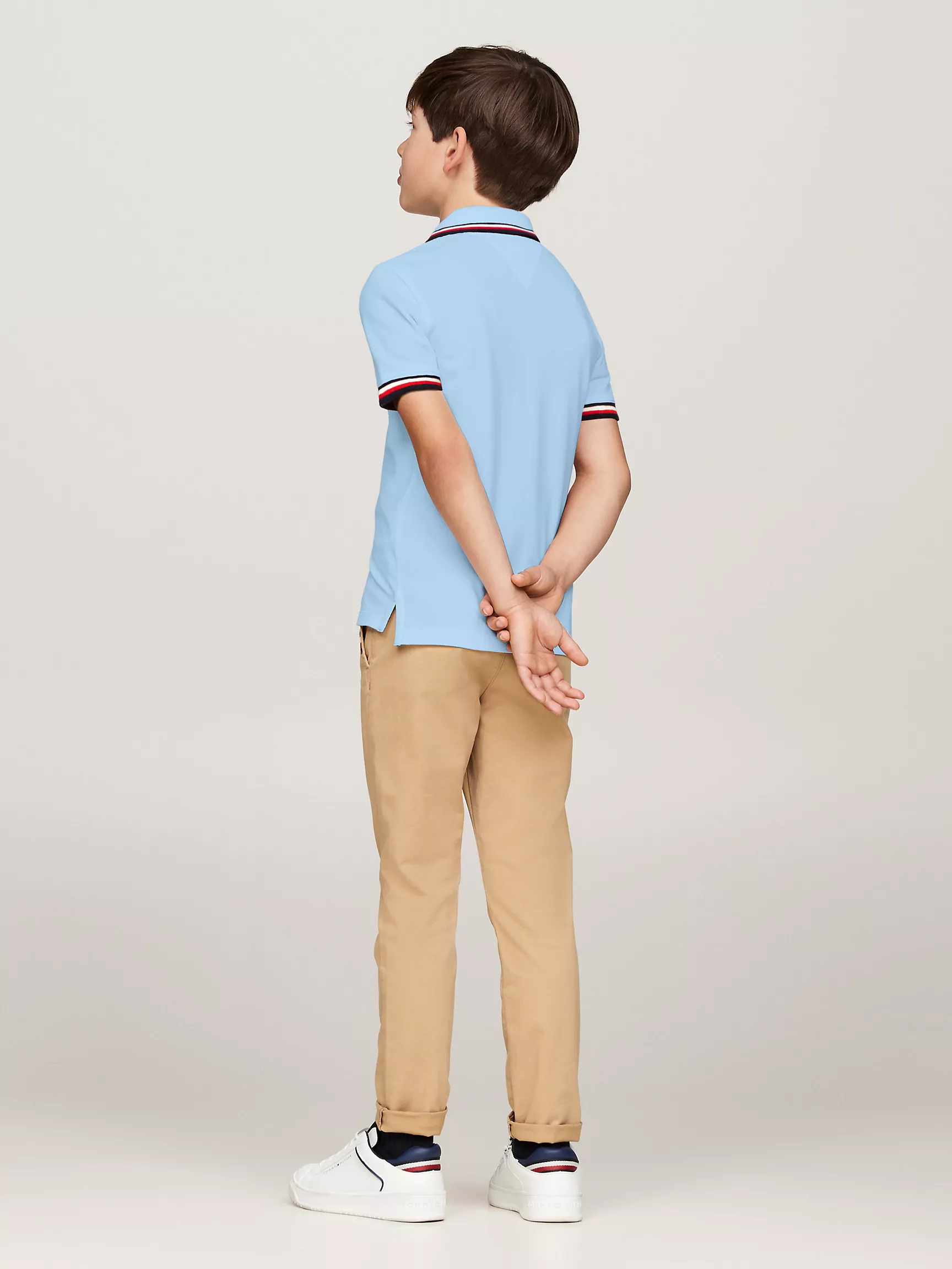 Рубашка-поло для мальчиков Tommy Hilfiger, Детское поло с коротким рукавом и влагоотводящей технологией Tommy