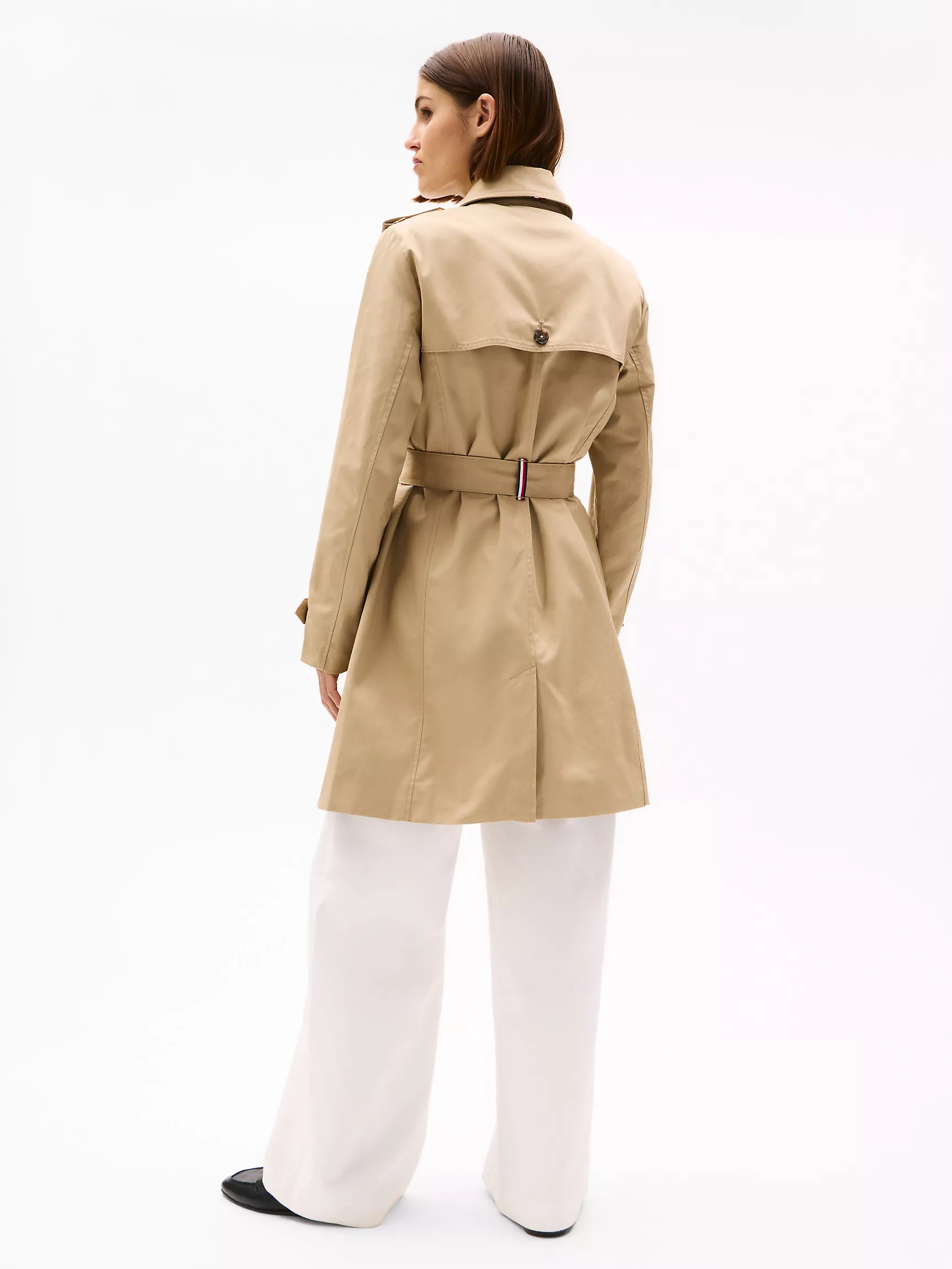 Женское пальто Tommy Hilfiger, Двубортный тренч с поясом