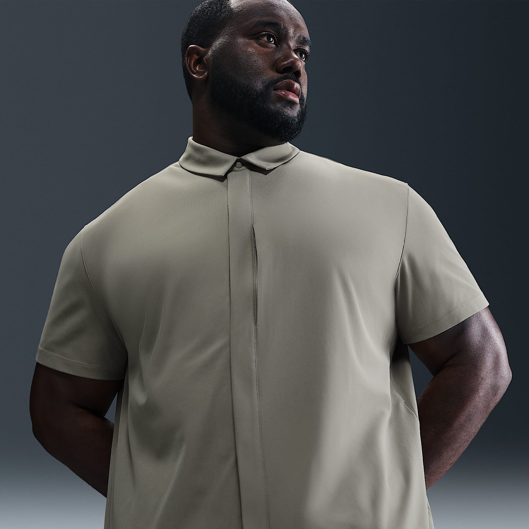 Nike 24.7 PerfectStretch Men's Dri-FIT Short-Sleeve Button-Down Top