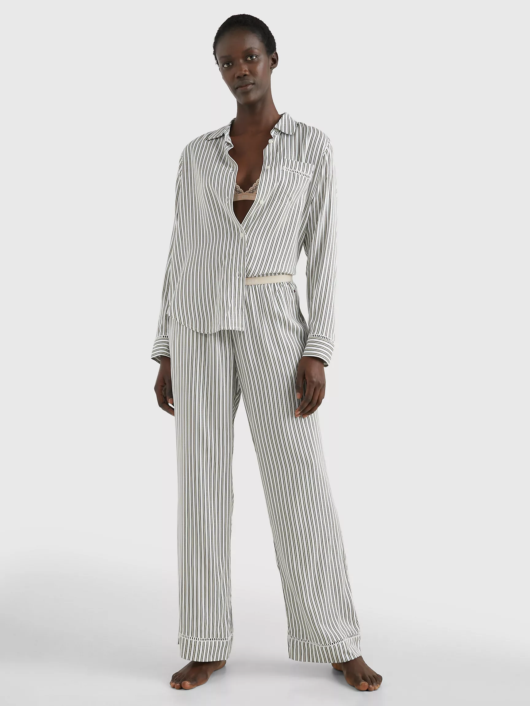 Женская одежда для сна Tommy Hilfiger, Полосатая пижамная рубашка