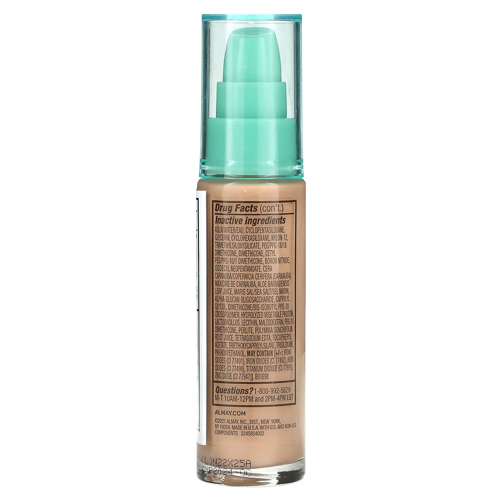 Almay, Clear Complexion Makeup, оттенок 100, слоновая кость, 30 мл (1 жидк. унция)