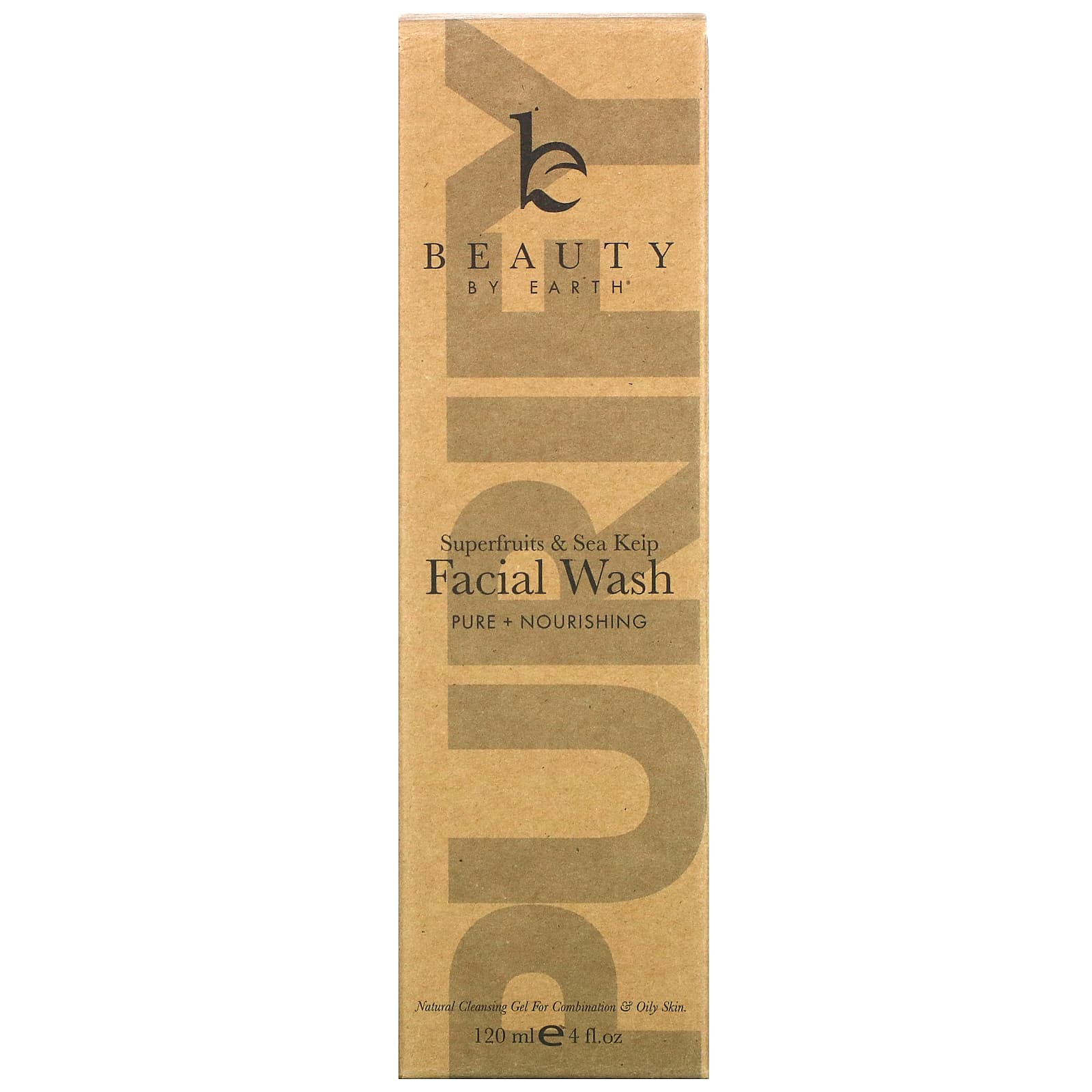 Beauty By Earth, средство для умывания для жирной и комбинированной кожи, суперфрукты и морские водоросли, 120 мл (4 жидк. унции)
