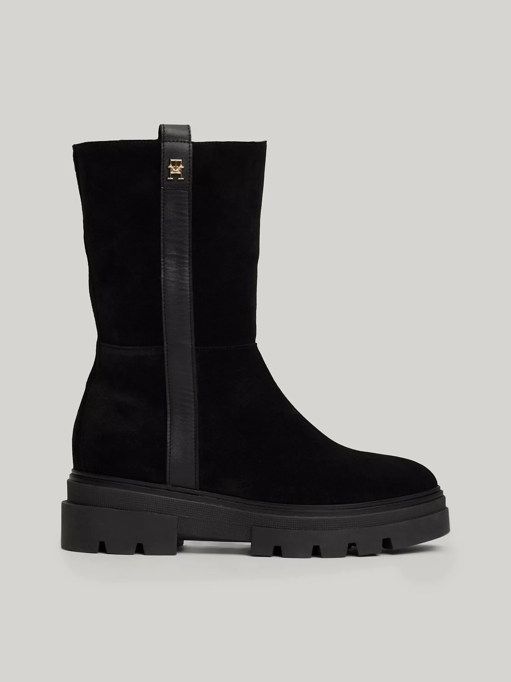 Женские ботинки Tommy Hilfiger, Подкладные замшевые ботинки с отворотом