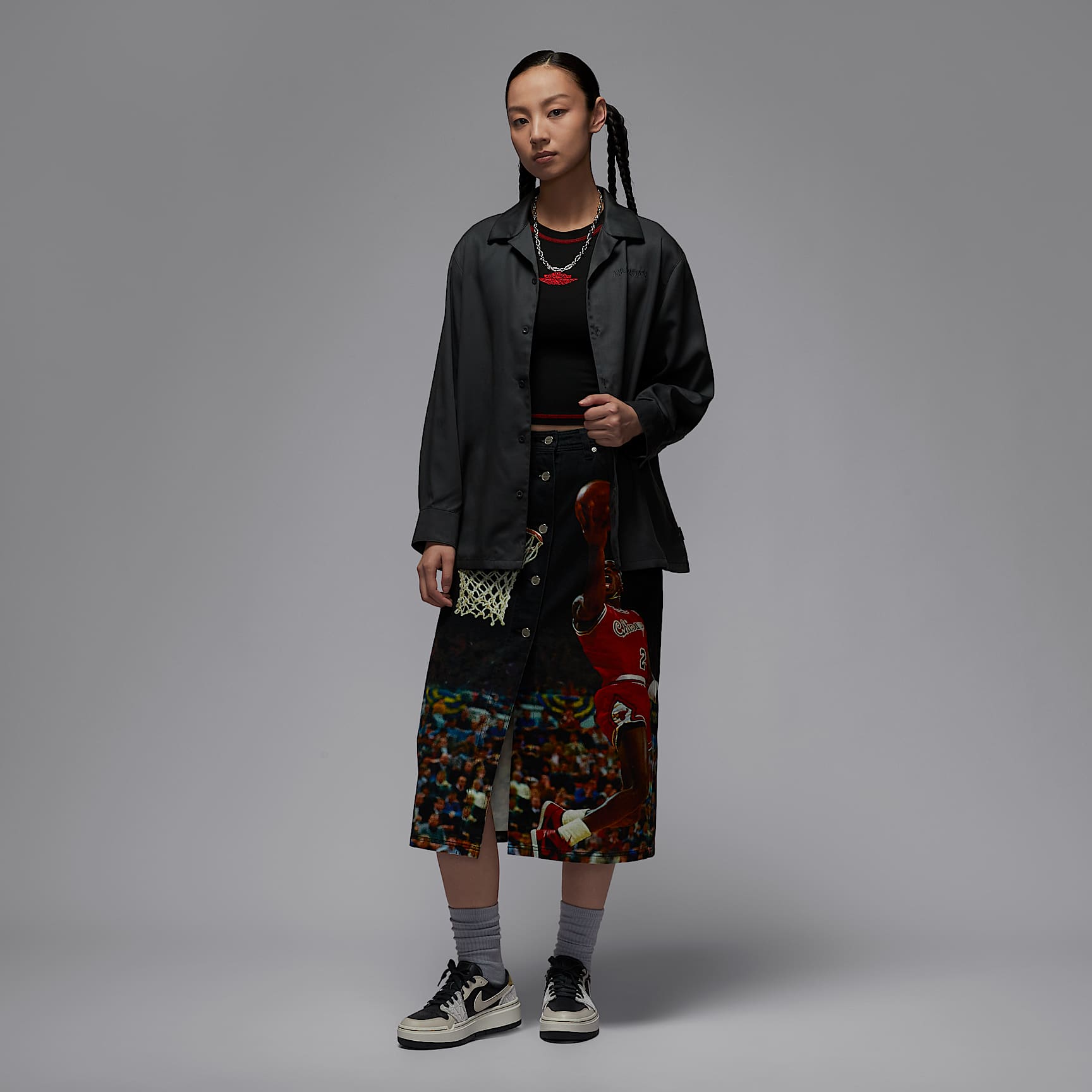 Air Jordan Women's Long-Sleeve Woven Top