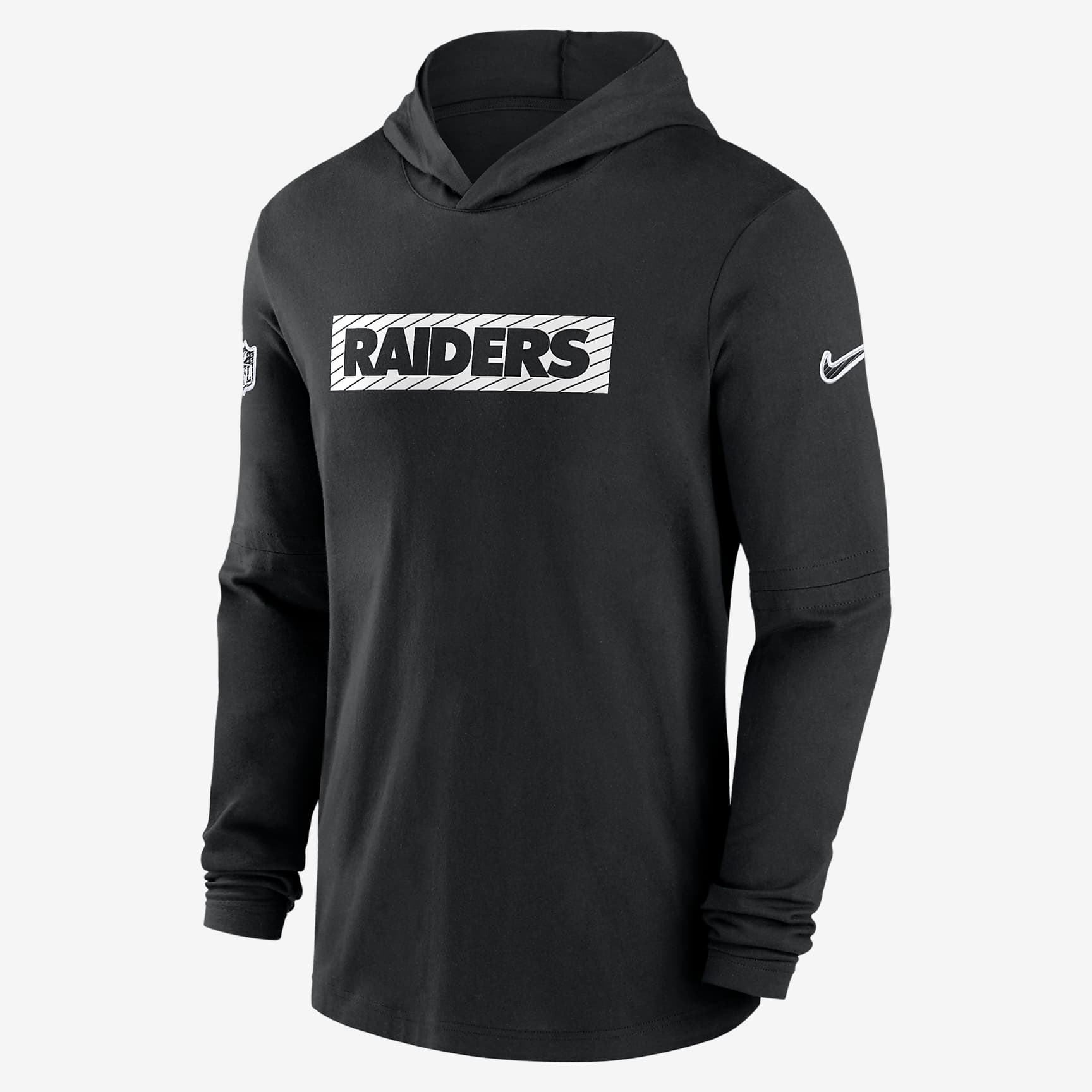 Las Vegas Raiders Sideline Men's Nike Dri-FIT NFL Long-Sleeve Hooded Top
