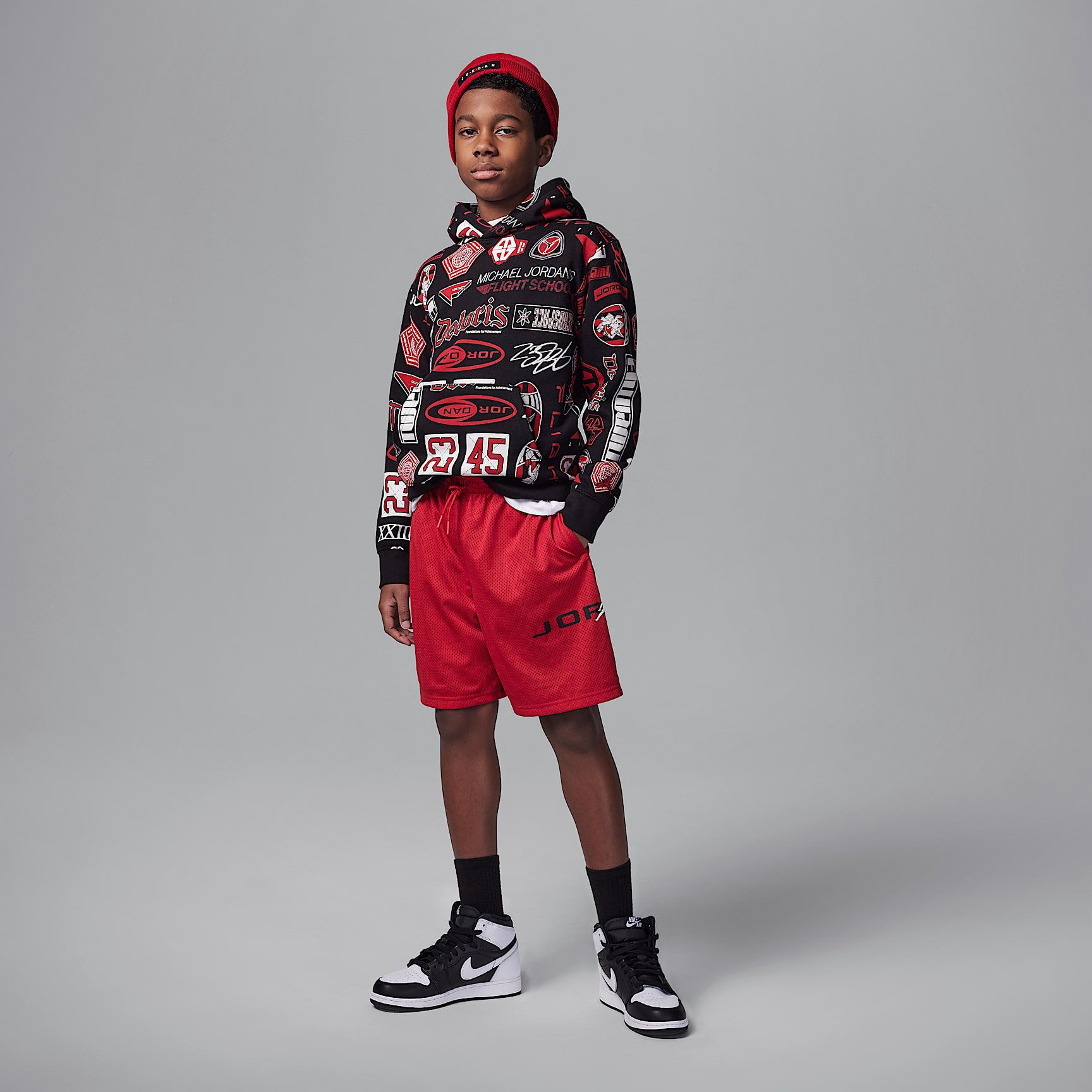 Jordan Dri-FIT Big Kids' Baseline Mesh Shorts