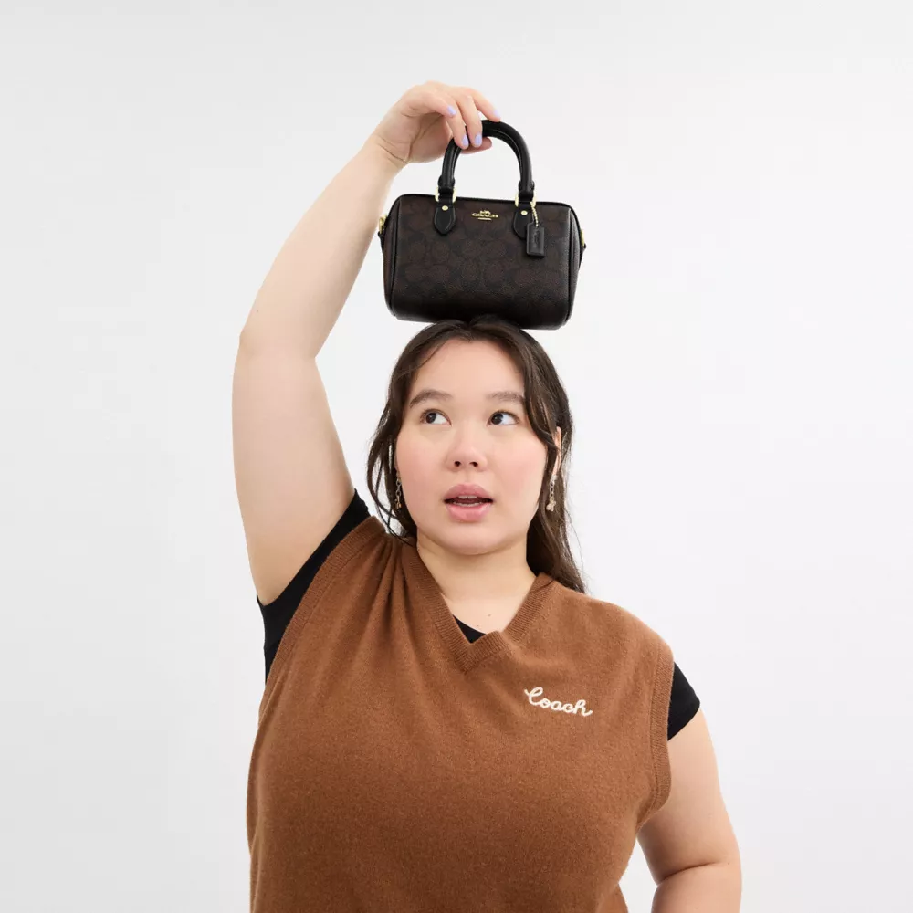 Сумка COACH Mini Rowan Crossbody Bag In Signature Canvas
