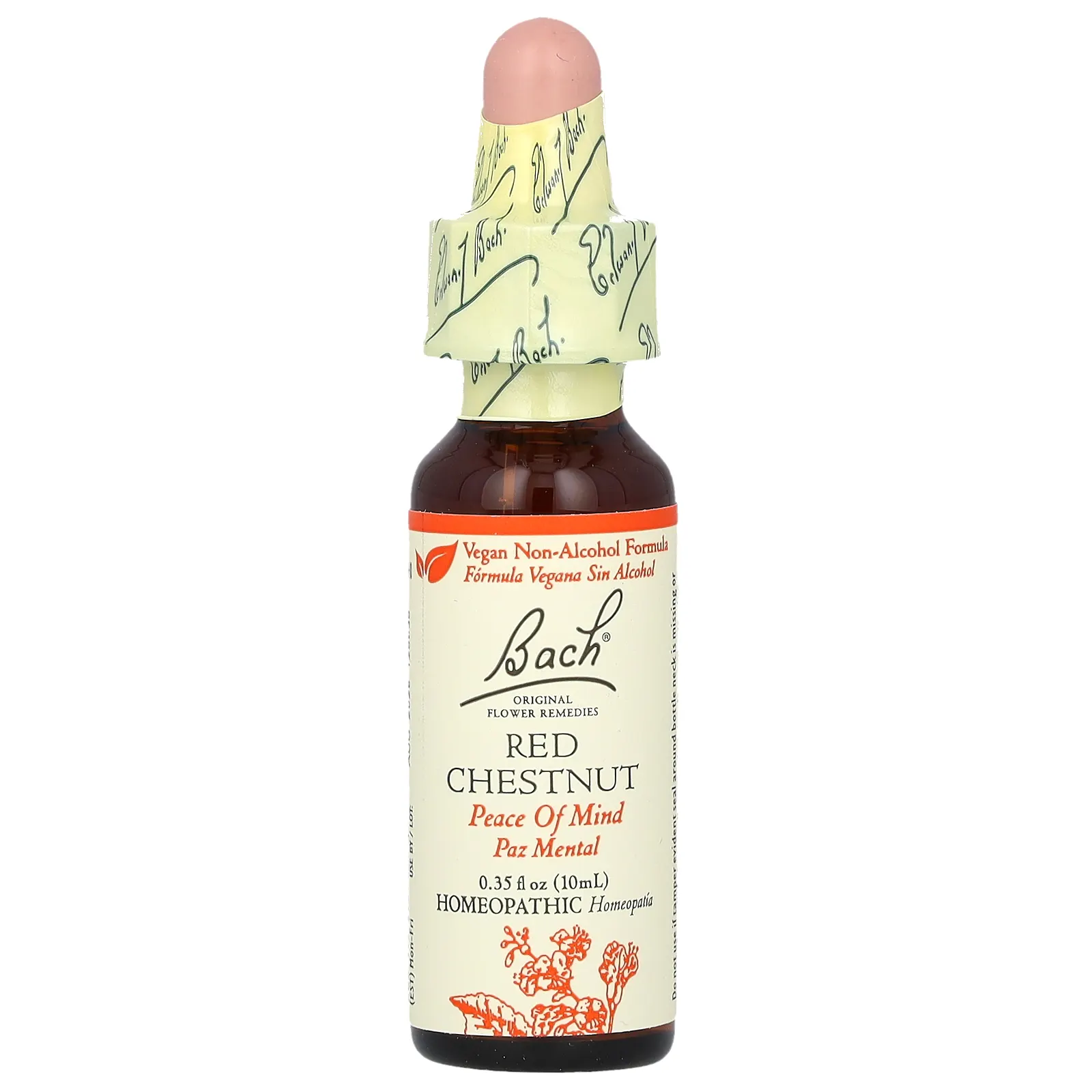 Bach, Original Flower Remedies, экстракт красного каштана, 10 мл (0,35 жидк. унции)