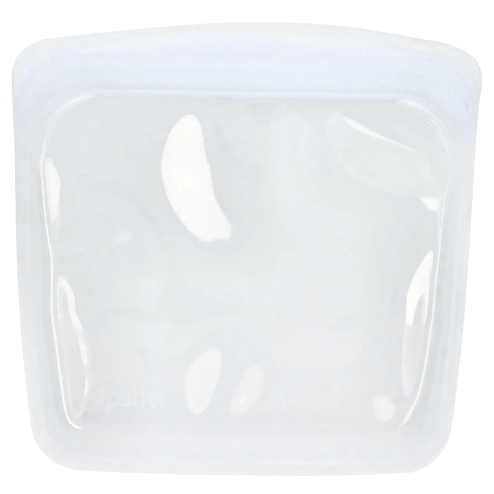 Stasher, Многоразовый силиконовый контейнер для еды, удобный размер для бутербродов, средний, прозрачный, 450 мл (15 жидк. унций)