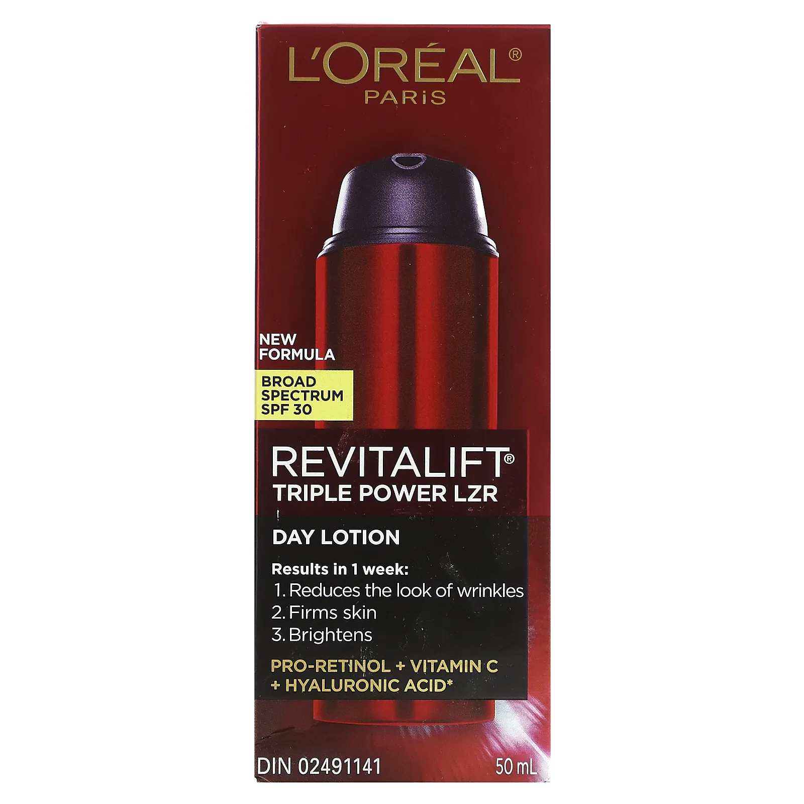 L'Oréal, Revitalift Triple Power LZR, дневной лосьон, SPF 30, 50 мл