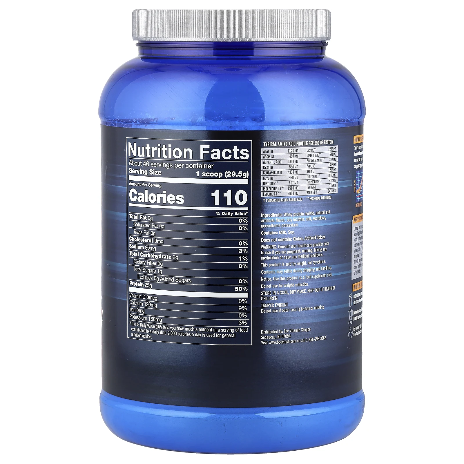 BodyTech, Изолят сывороточного протеина, фруктовые хлопья, 1360 г (3 фунта)