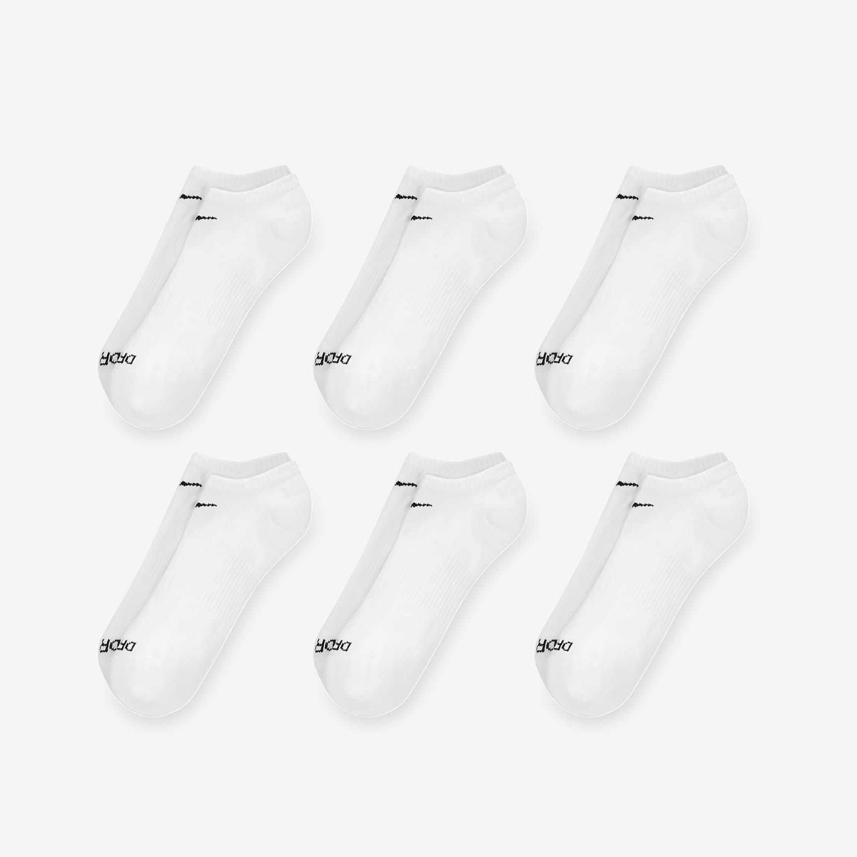 Nike Everyday Plus Cushioned Training No-Show Socks (6 Pairs)
