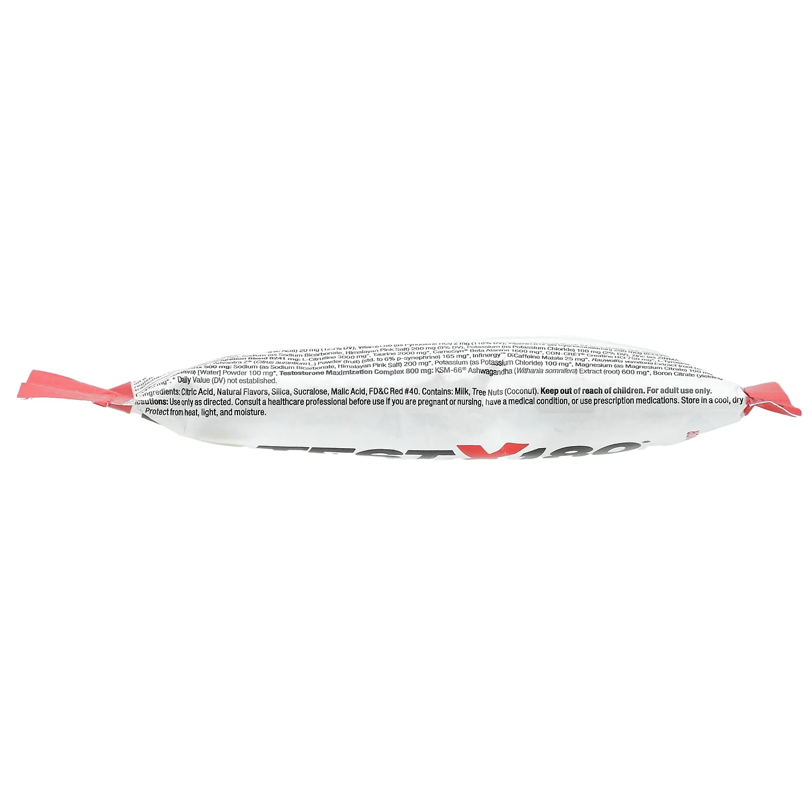 Force Factor, Test X180, предтренировочный комплекс, фруктовый пунш, 1 шт., 14 г (0,5 унции)