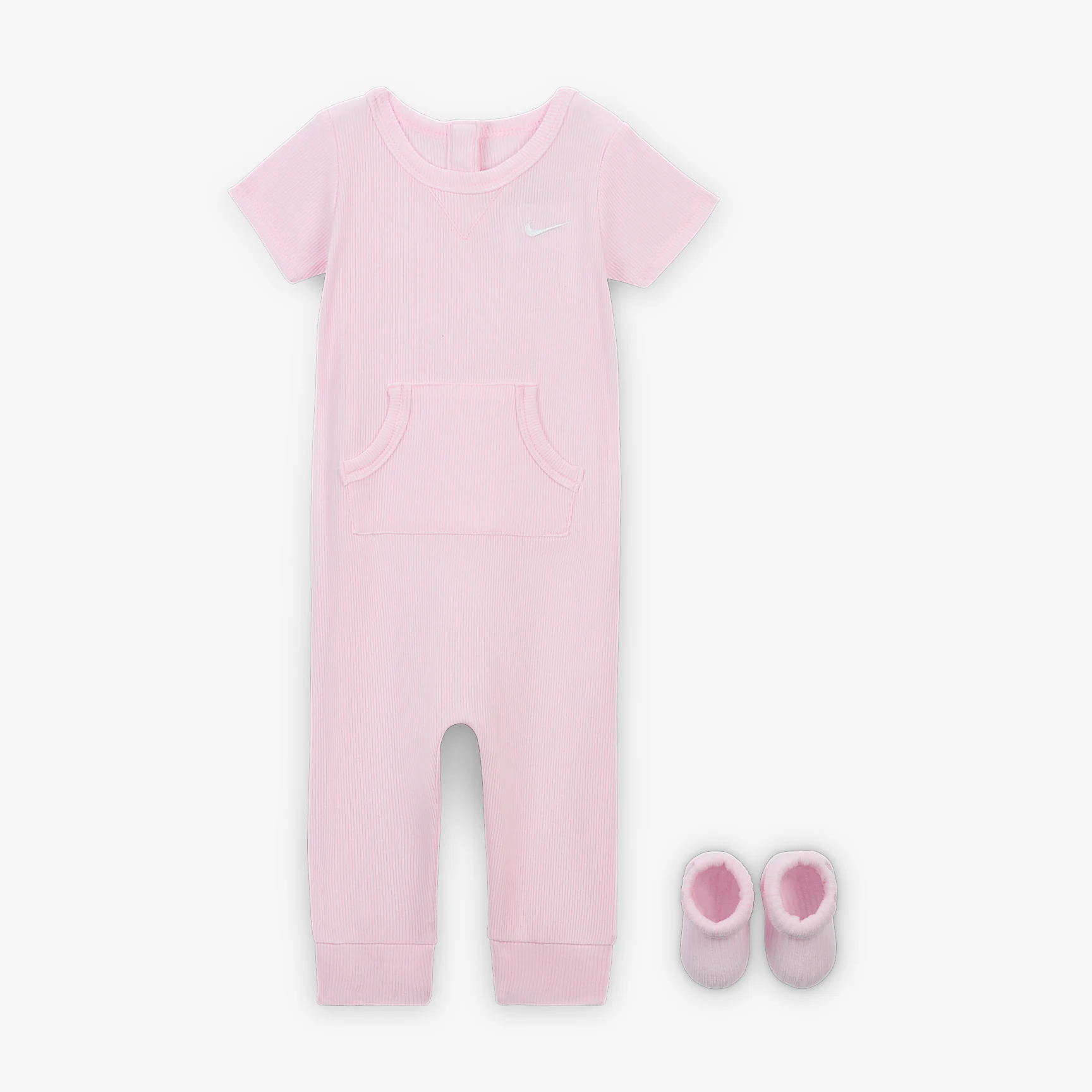 Nike Baby Rib Knit Romper and Socks Set