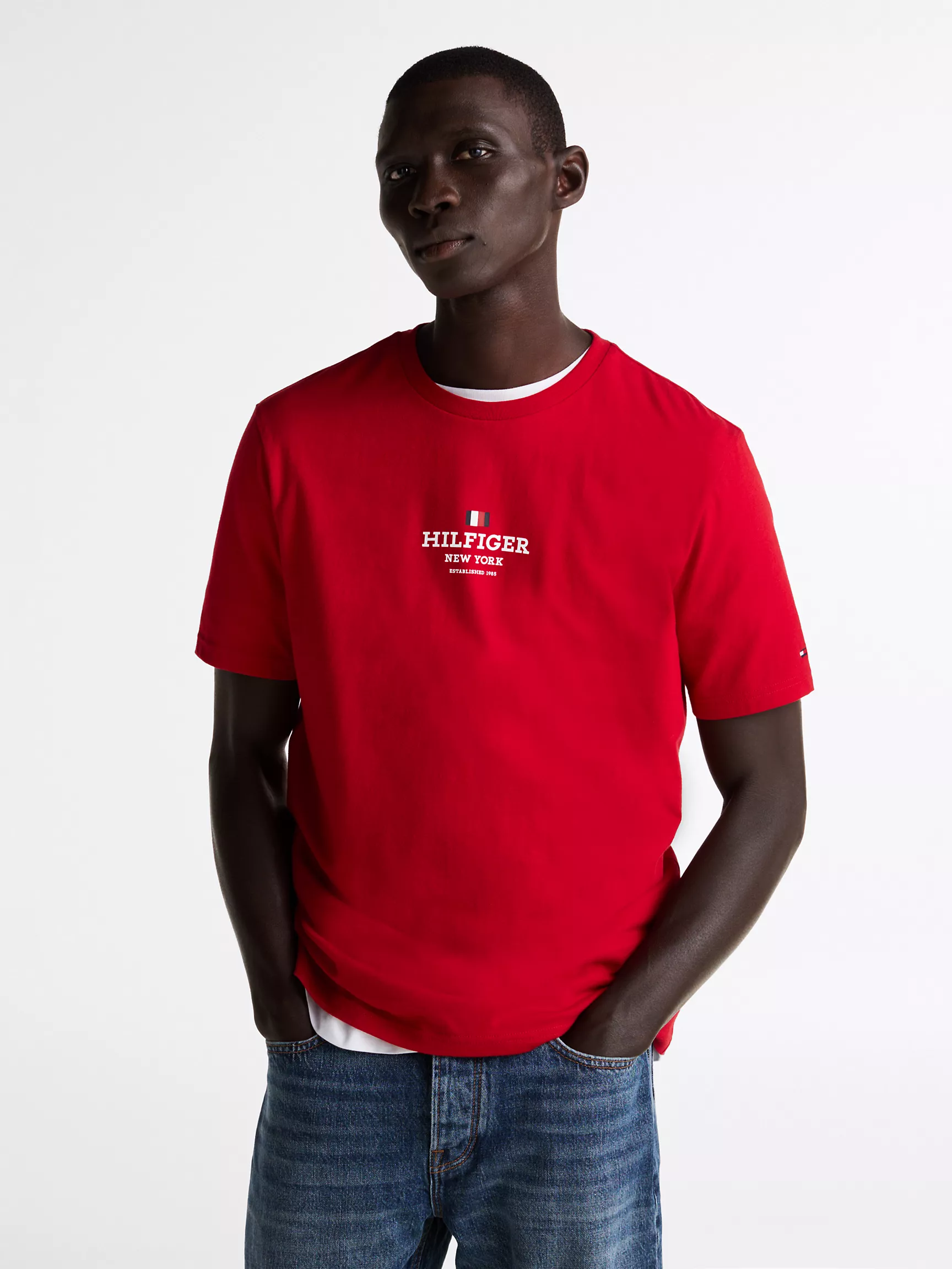 Мужская футболка Tommy Hilfiger, Футболка с логотипом Hilfiger New York