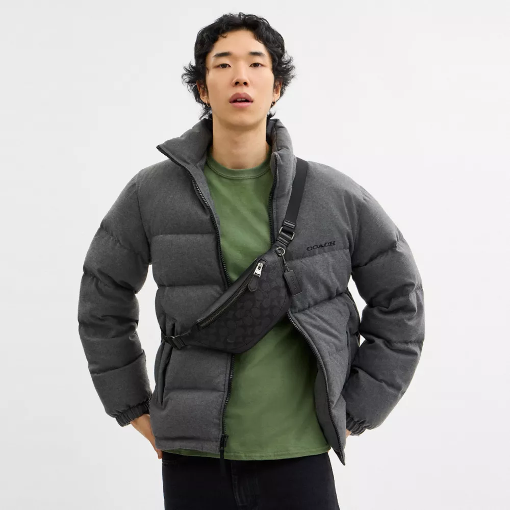 Сумка COACH Warren Mini Belt Bag In Signature Canvas