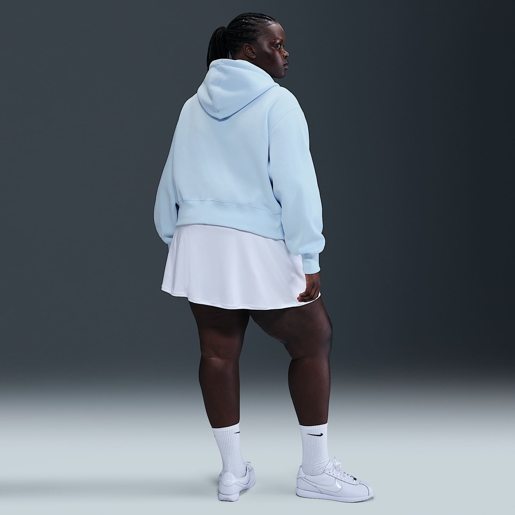 Nike Sportswear Phoenix Fleece Women's Loose Cropped Full-Zip Hoodie (Plus Size)