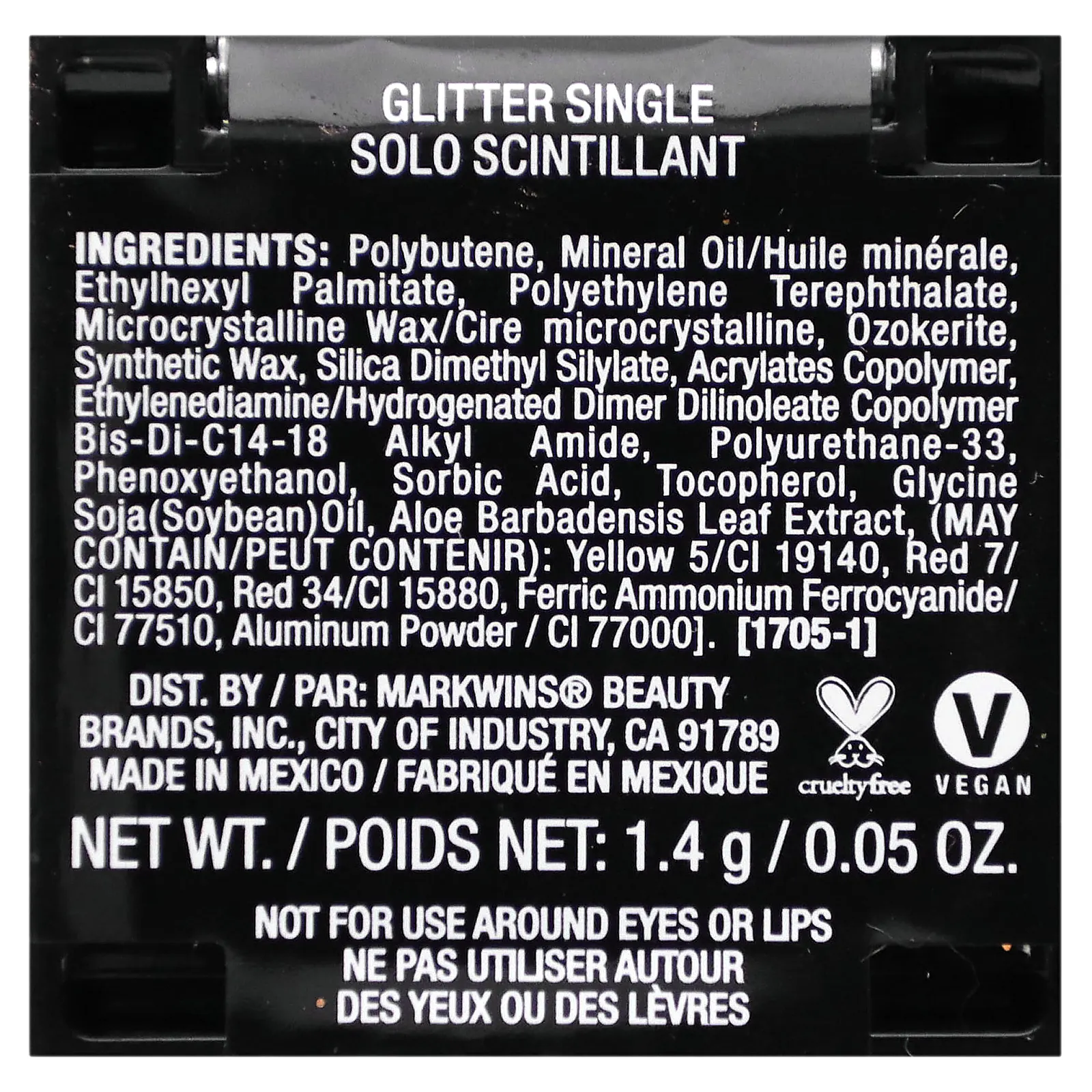 wet n wild, блестящий, отбеленный, 1,4 г (0,05 унции)