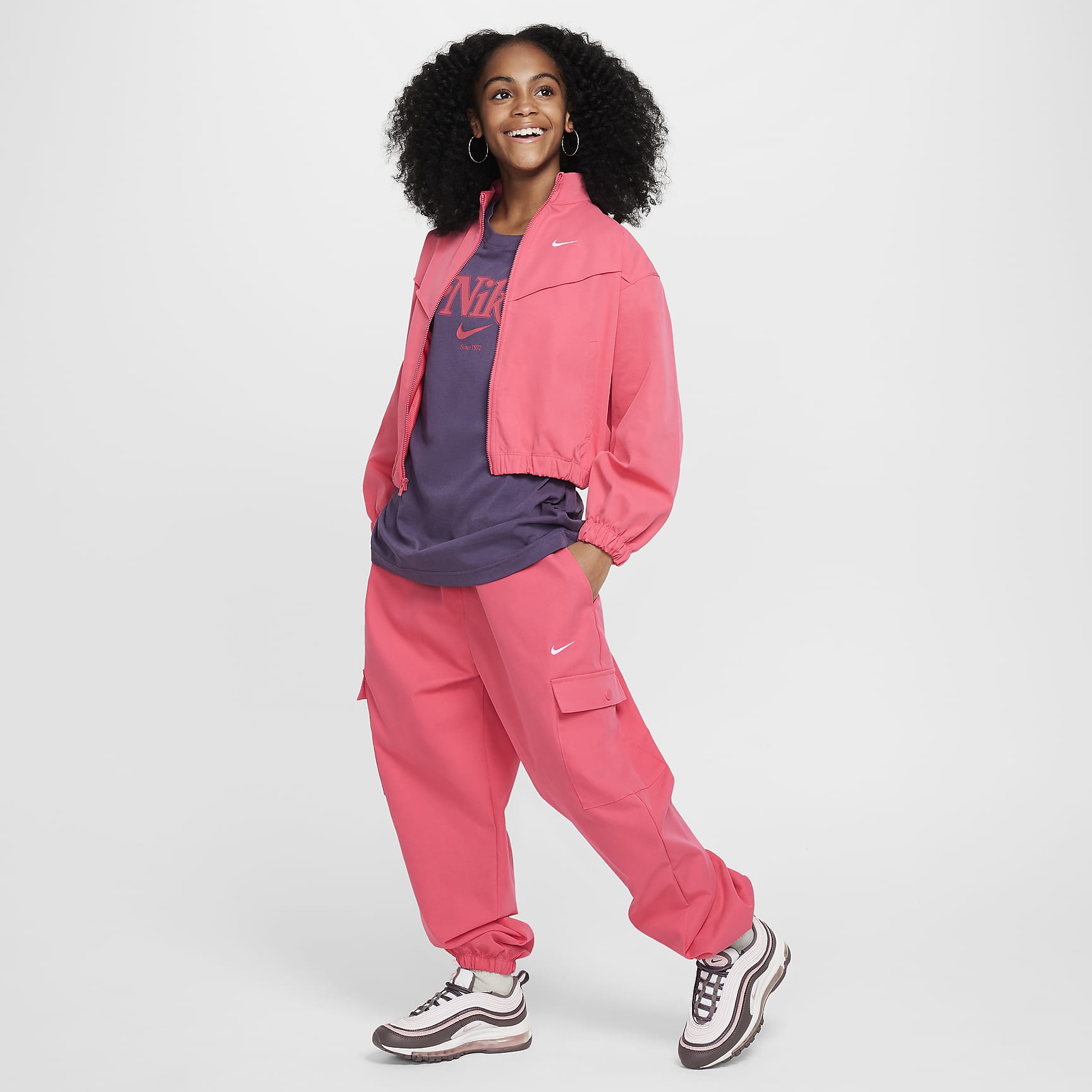 Nike Sportswear Girls' Oversized Lightweight Jacket