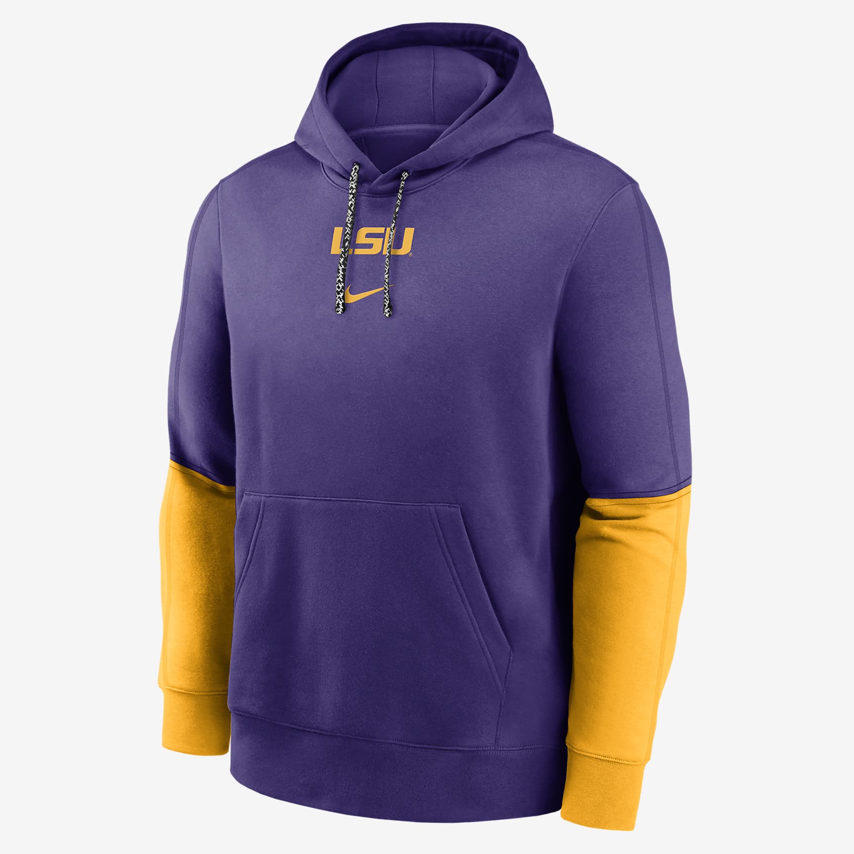 LSU Tigers Sideline Team Issue Club Men's Nike College Pullover Hoodie