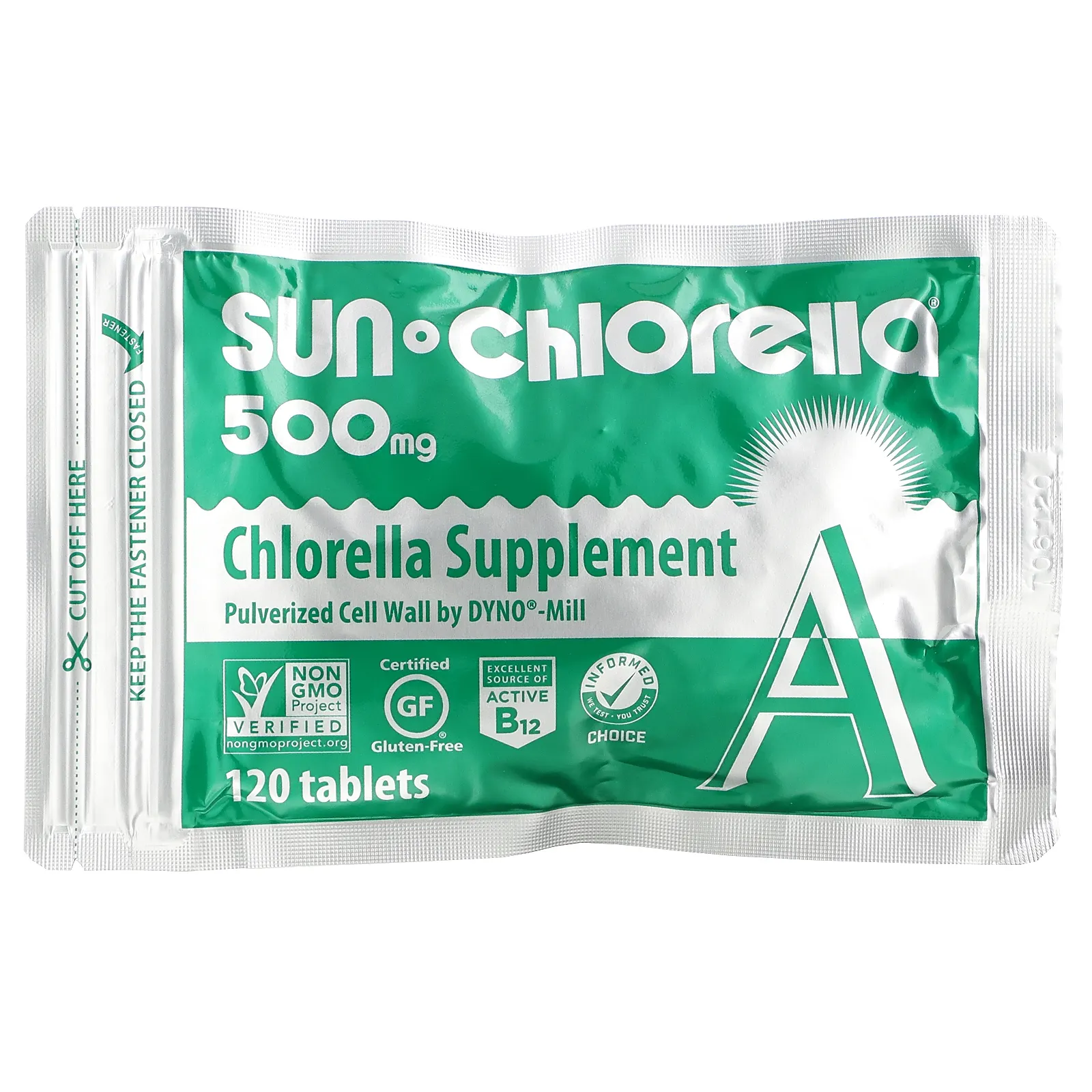 Sun Chlorella, добавка с хлореллой, 500 мг, 120 таблеток