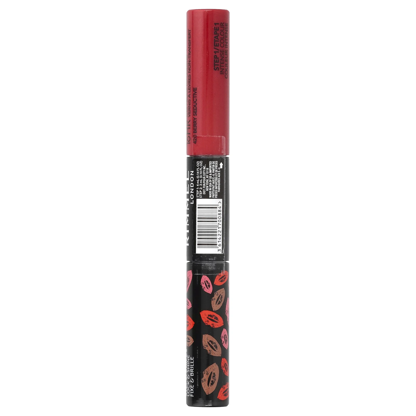 Rimmel London, Provocalips, 16HR Kiss Proof Lip Color, 420 Berry Seductive, 4 мл (0,14 жидк. Унции)