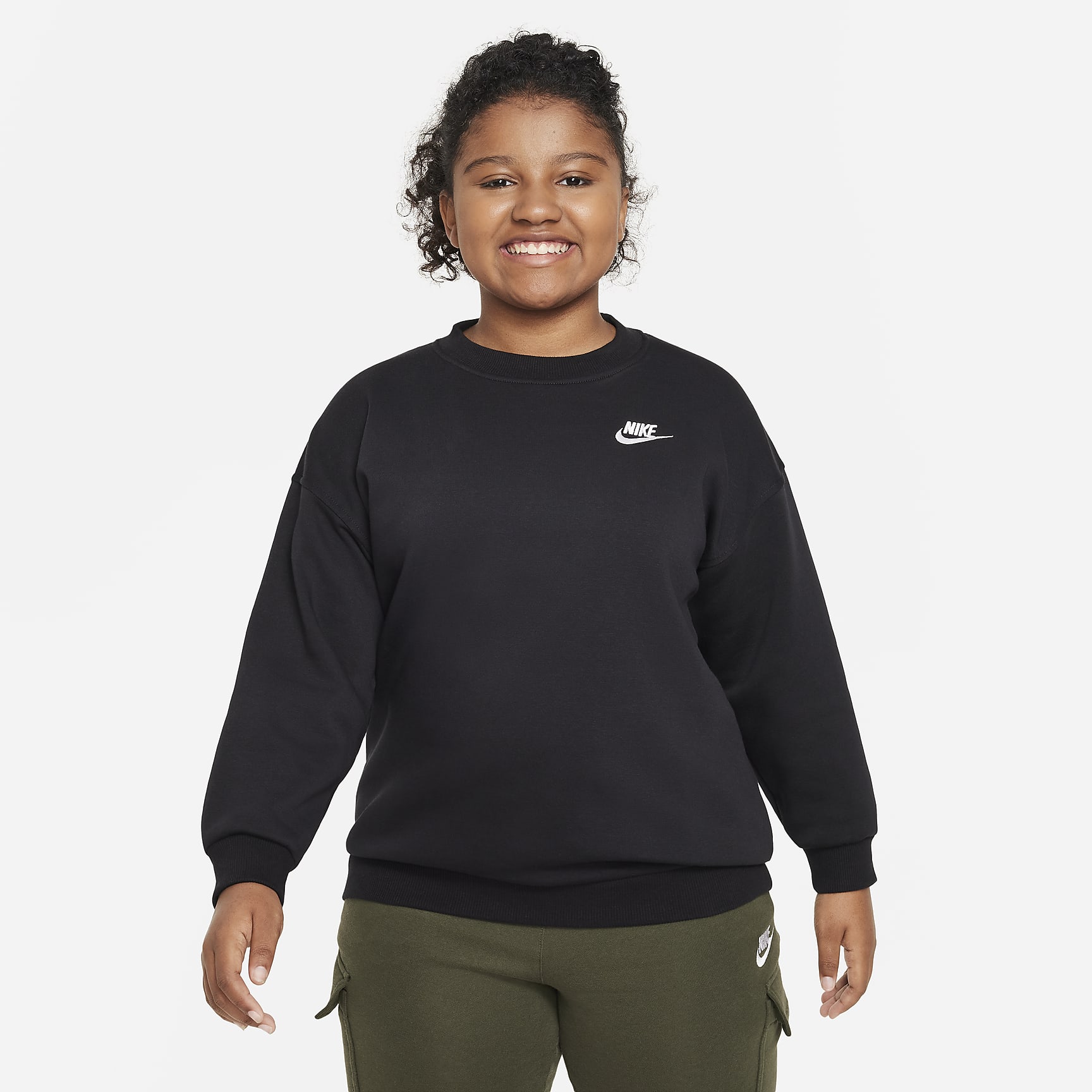 Nike Sportswear Club Fleece Big Kids' Oversized Sweatshirt