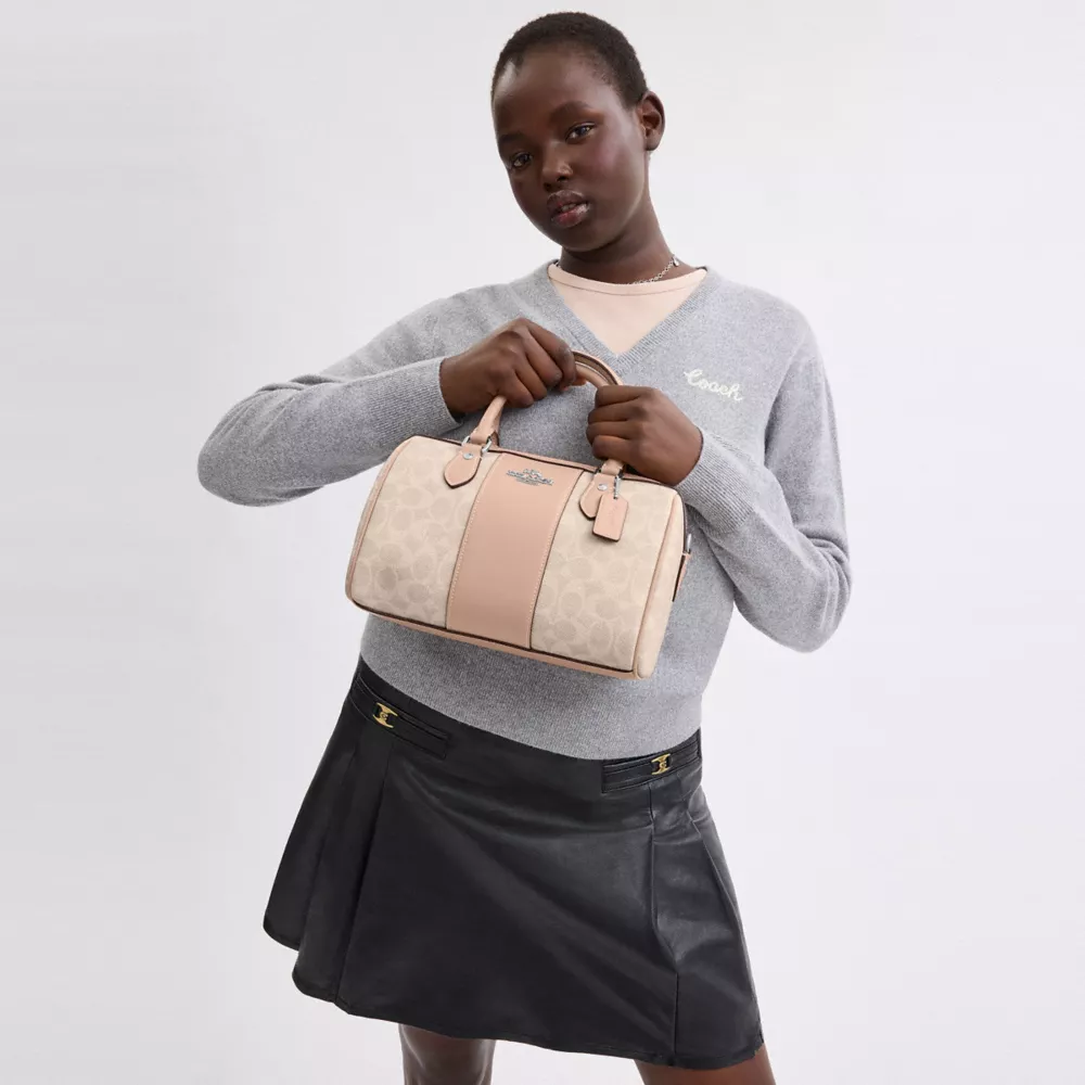 Сумка COACH Rowan Satchel Bag In Signature Canvas
