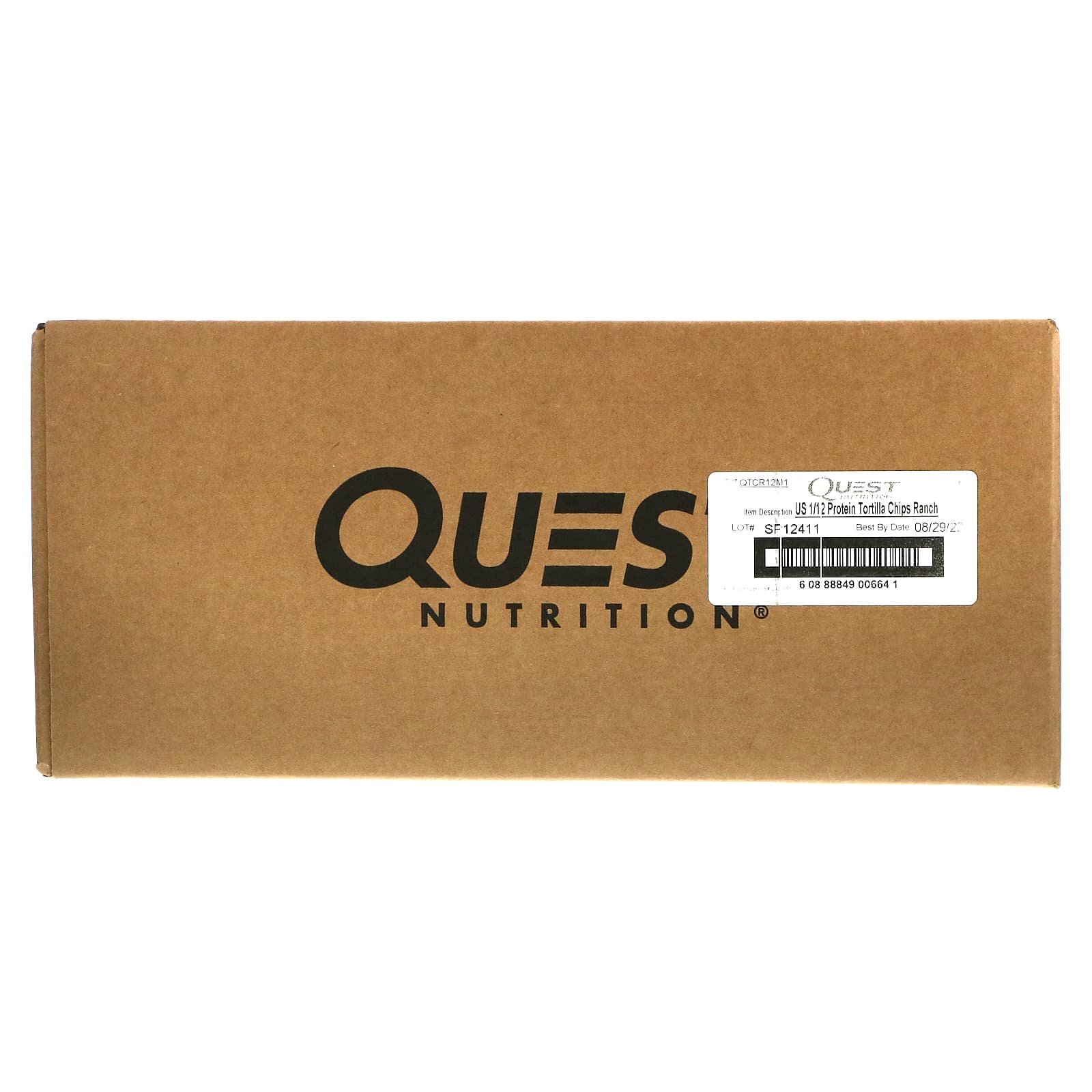 Quest Nutrition, протеиновые чипсы в стиле тортильи, вкус сыра, фермерский вкус, 12 пакетиков, 32 г (1,1 унции)