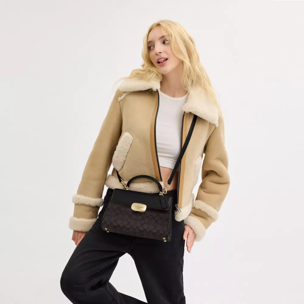Сумка COACH Eliza Top Handle Bag In Signature Canvas