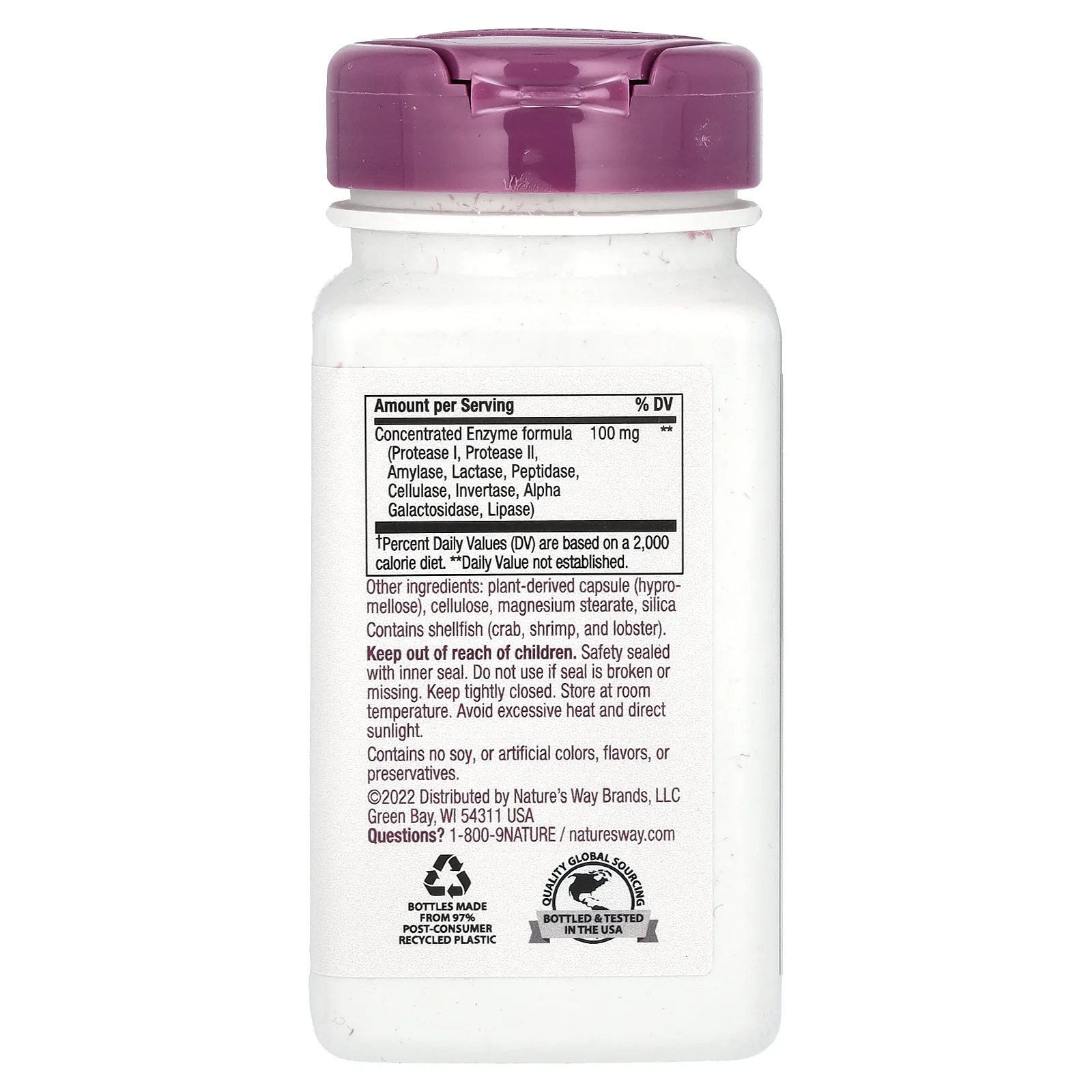 Nature's Way, средство для здоровья кожи и волос, 100 капсул