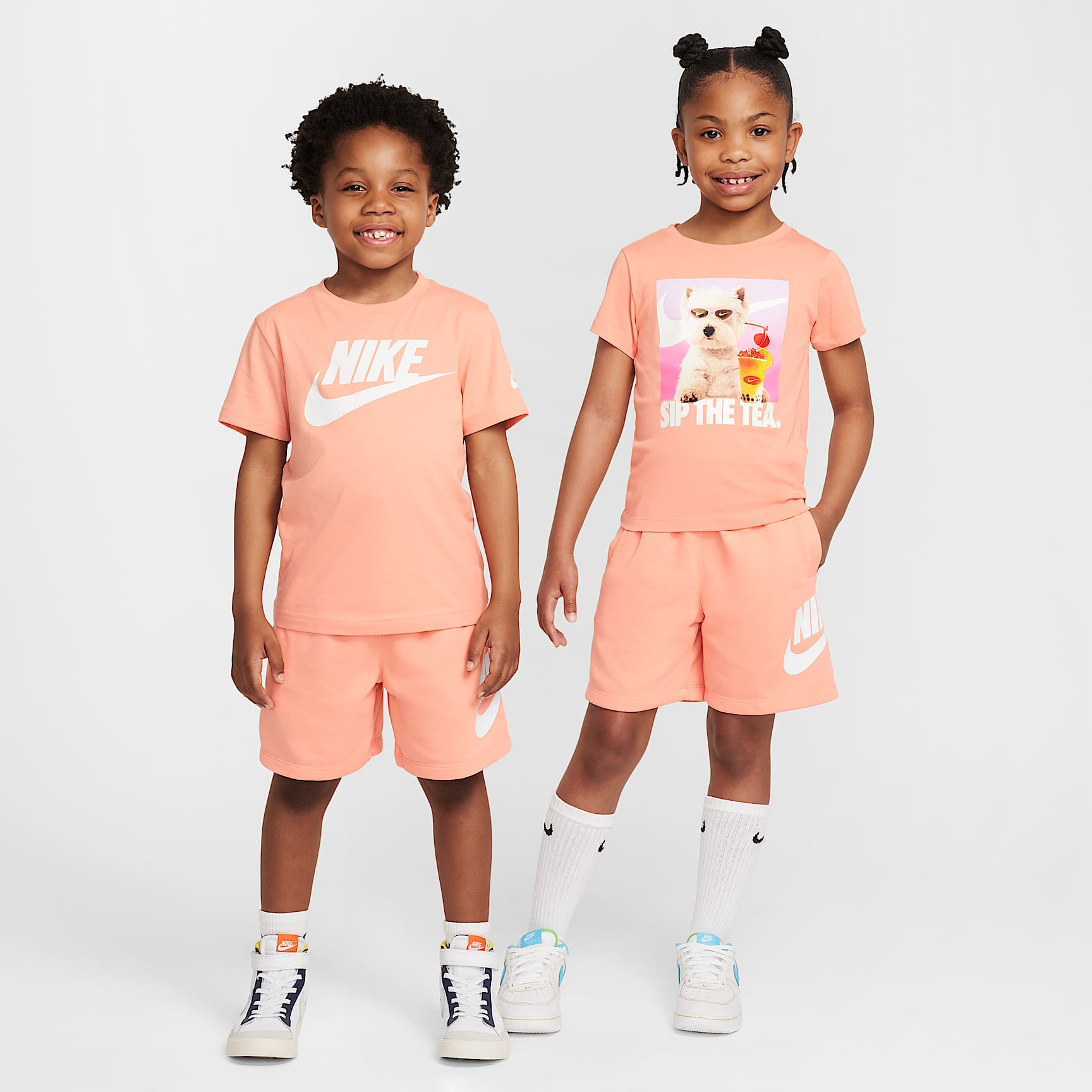 Nike Sportswear Club Little Kids' French Terry Shorts