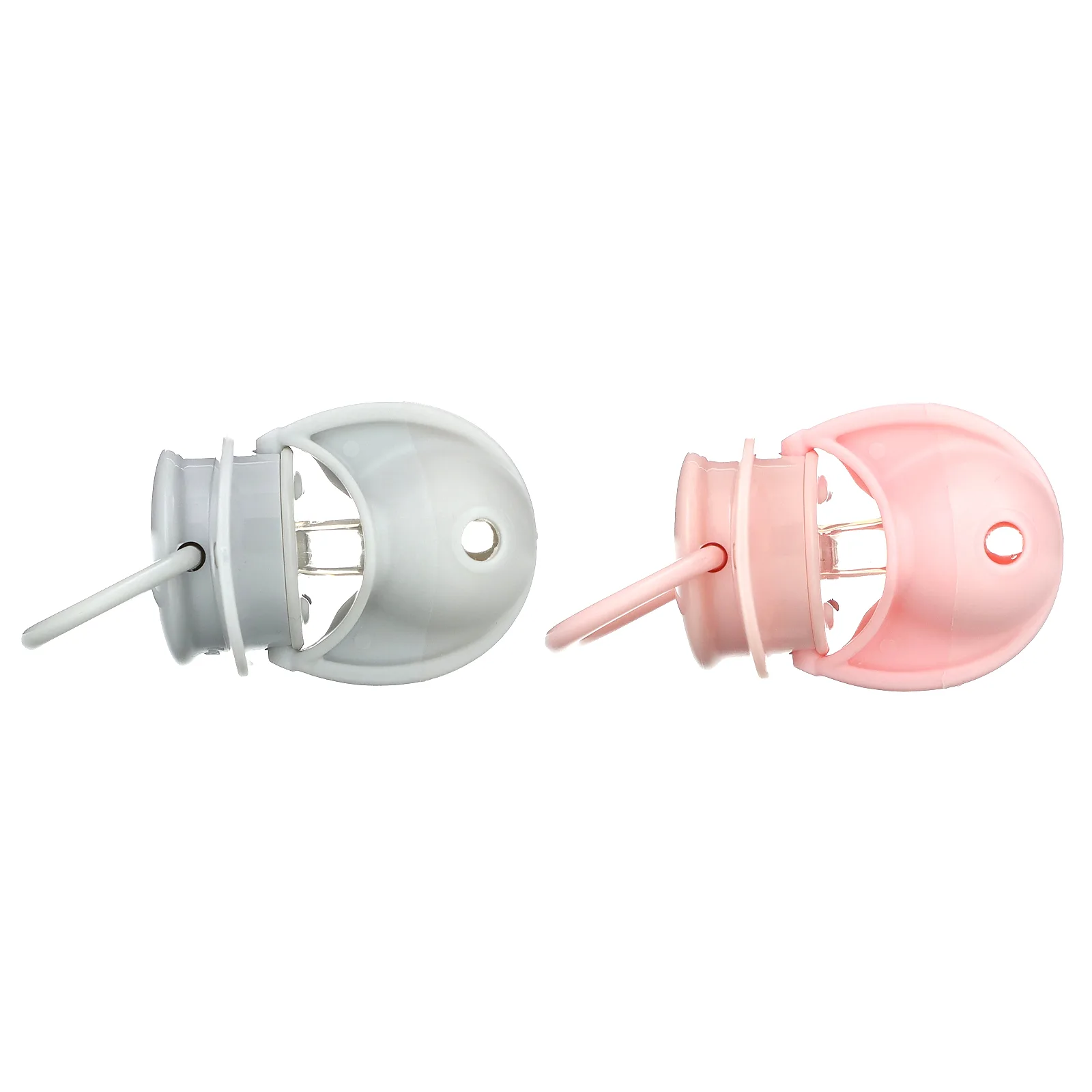 RaZbaby, Пустышка Keep-It-Kleen, для детей 0–36 мес, розовая и серая, 2 шт.