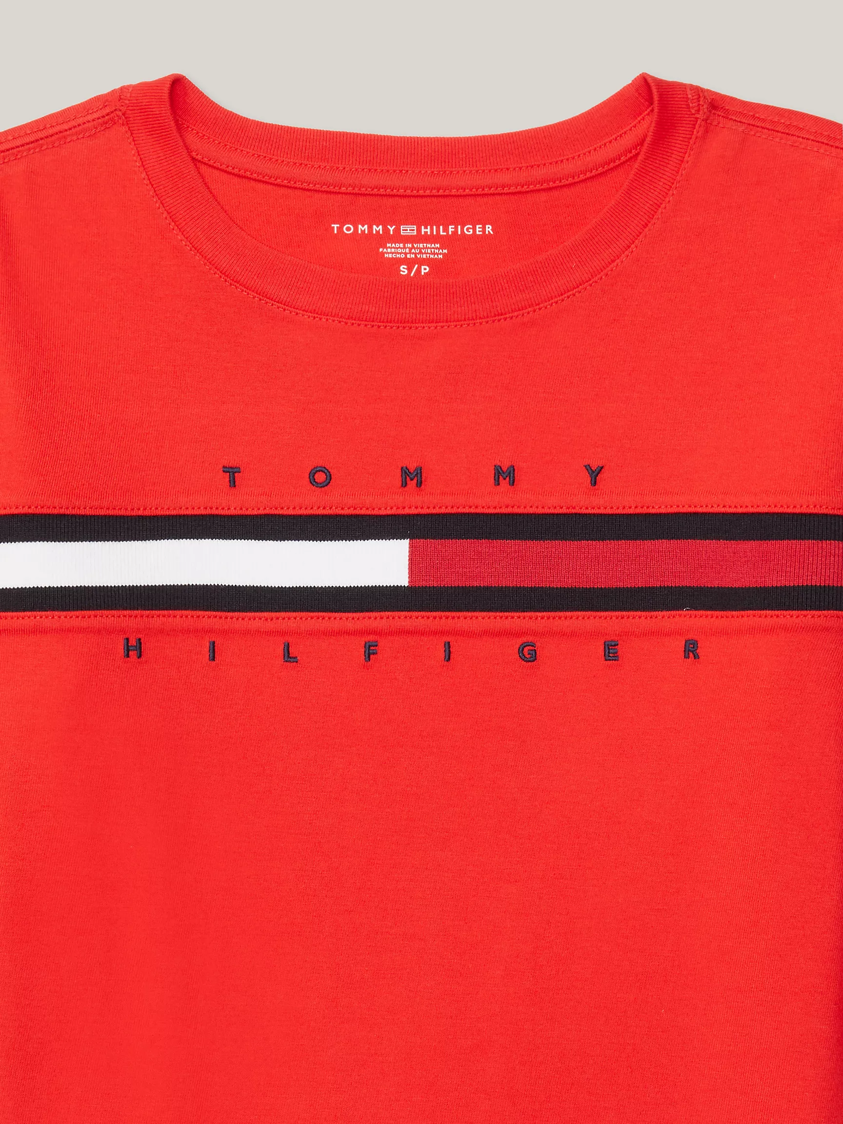 Футболка Tommy Hilfiger для мальчиков, Детская футболка с длинным рукавом и флаговыми полосками