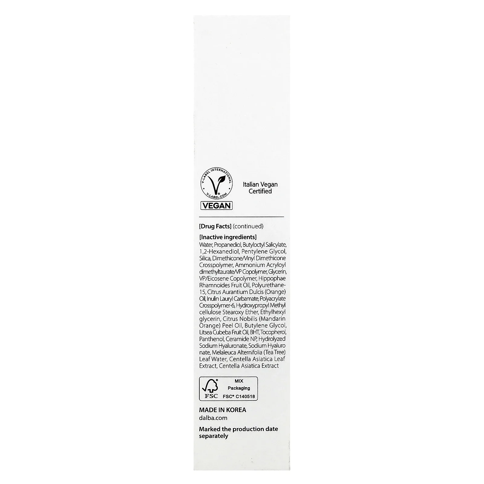 d'Alba, UV Essence Waterfull + Sunscreen, SPF 50+, 50 мл (1,69 жидк. Унции)