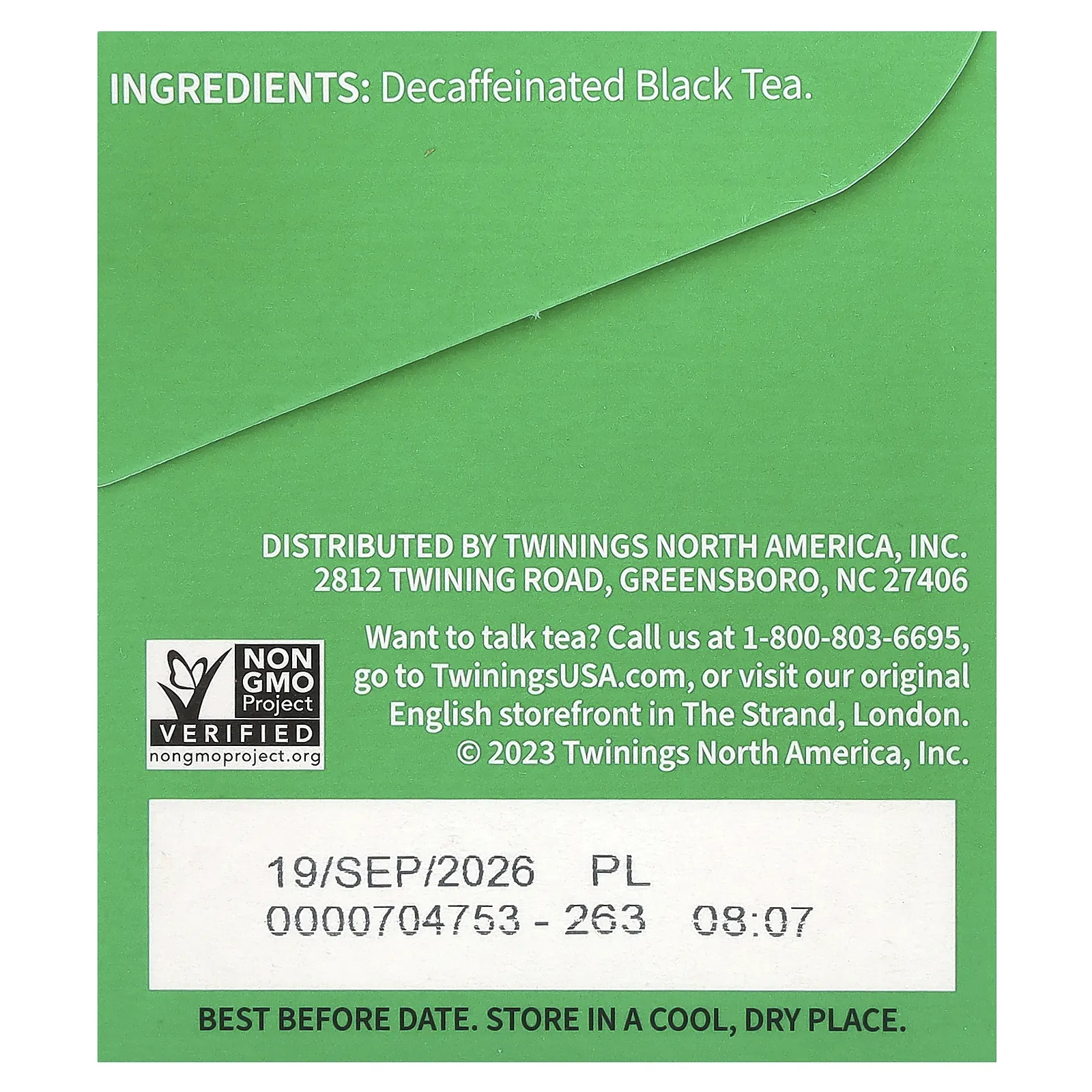 Twinings, Чистый черный чай, ирландский завтрак, без кофеина, 20 чайных пакетиков, 40 г (1,41 унции)