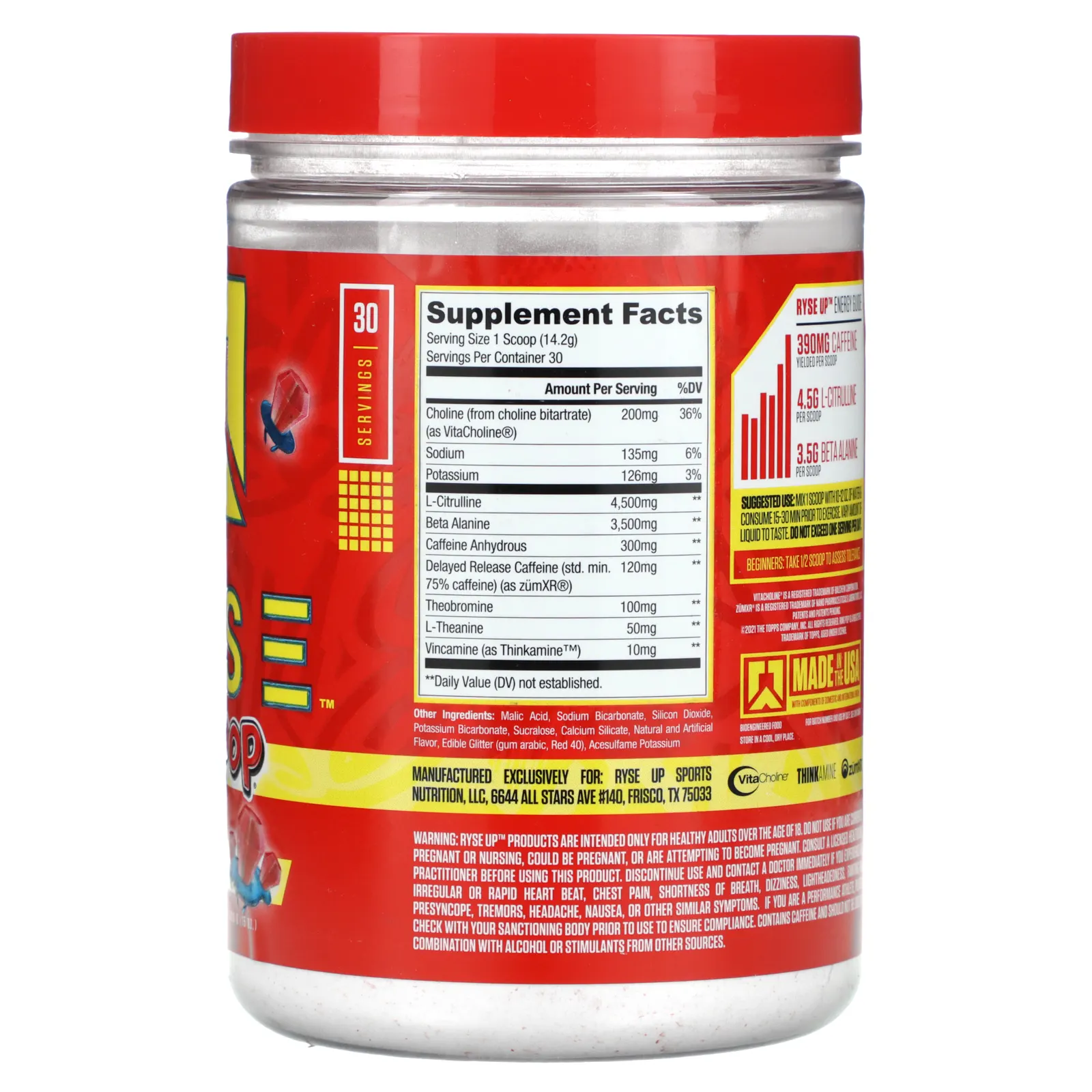 RYSE, Loaded Pre, вишневый поп, 426 г (15 унций)